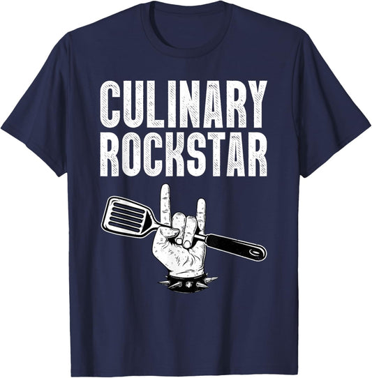 Funny Chef Design Women Cooking Cook Culinary Chef T-Shirt - T-Shirt | Navy