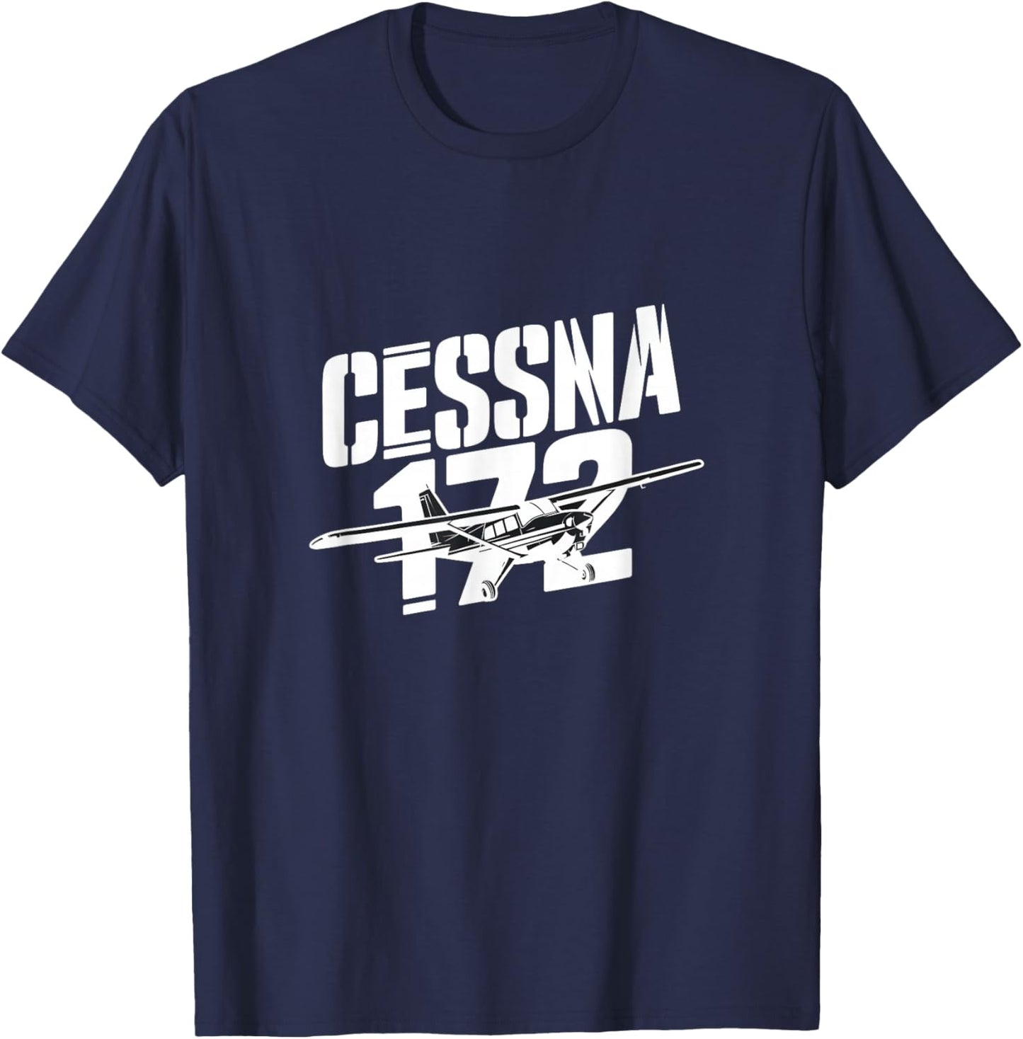 C172 Skyhawk C-172 Airplane Classic Vintage Aviation Pilot T-Shirt - T-Shirt | Navy
