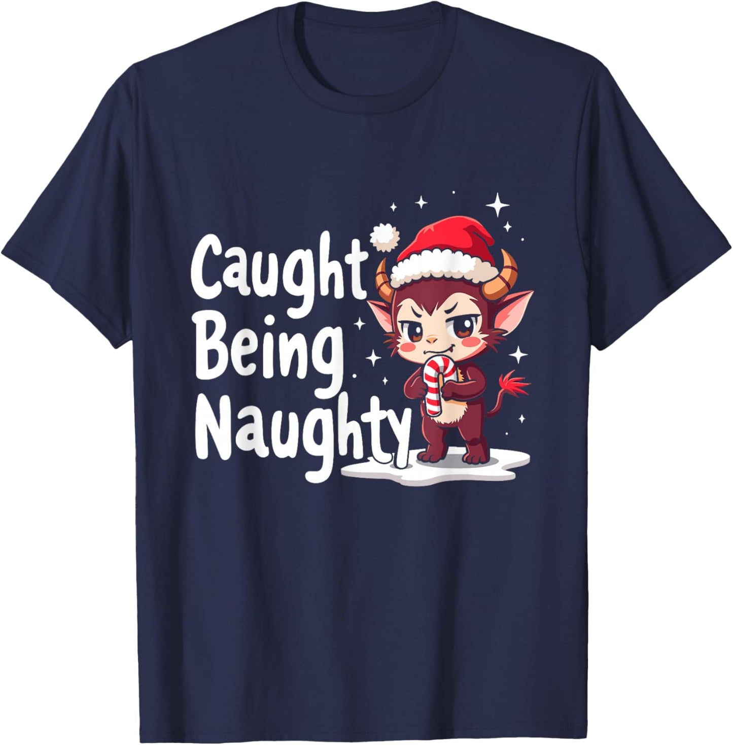 Cute Christmas Monster Krampus Lover Festive Fun Christmas T-Shirt - T-Shirt | Navy
