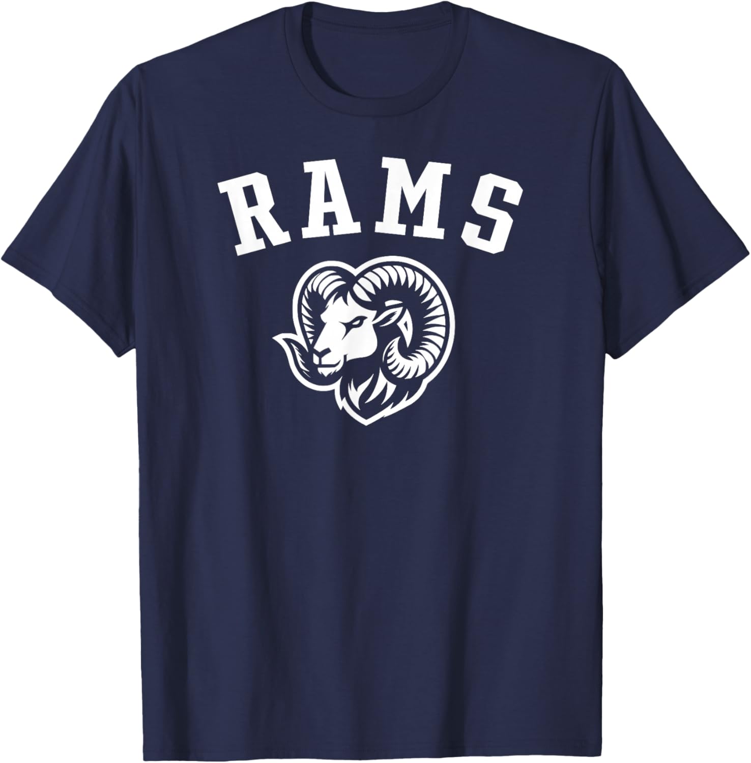 Rams Mascot for Players and Fans T-Shirt - T-Shirt | Navy