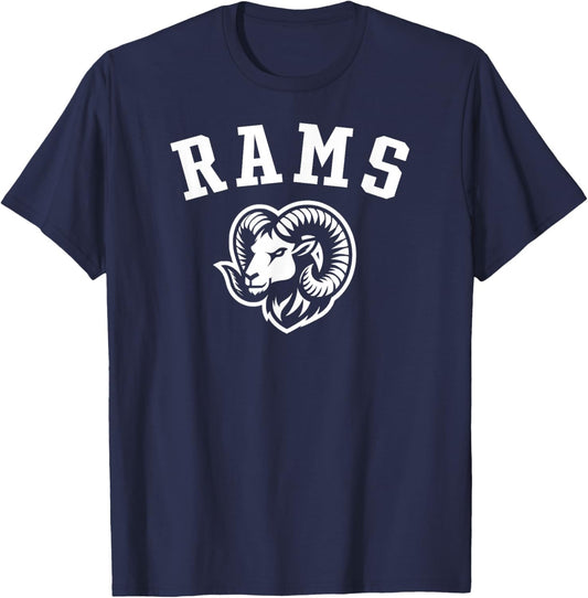 Rams Mascot for Players and Fans T-Shirt - T-Shirt | Navy