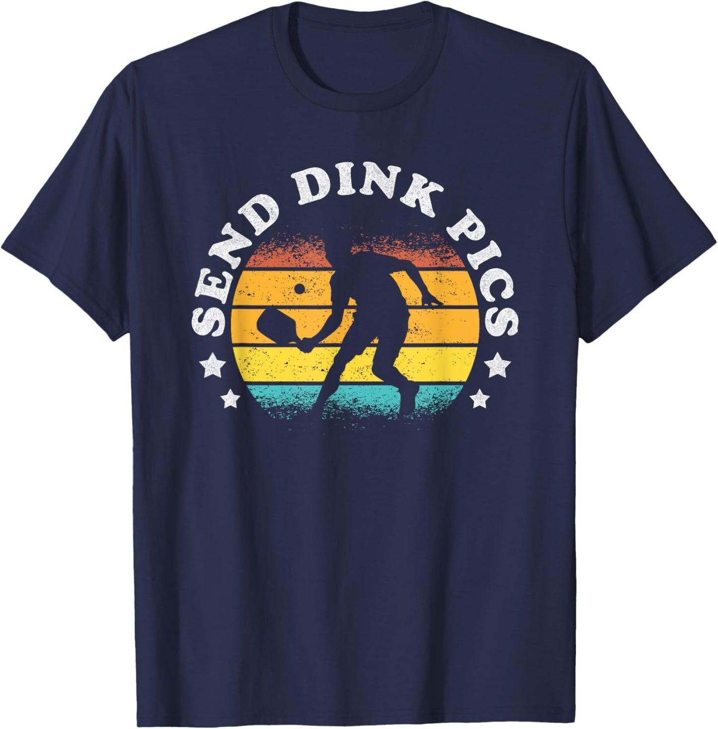 Send Dink Pics Funny Pickleball T-Shirt - T-Shirt | Navy