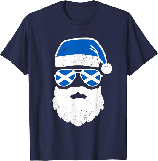 Funny Scottish Christmas Pajama Funny Matching Family T-Shirt - T-Shirt | Navy