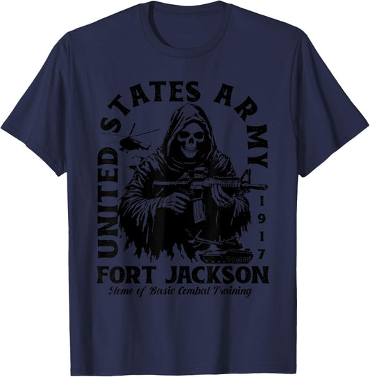 Fort Jackson US Military Base South Carolina SC Ft Jackson T-Shirt - T-Shirt | Navy