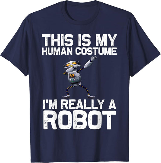 Robot Art Women Kids Robotics Engineer Robot Lover T-Shirt - T-Shirt | Navy