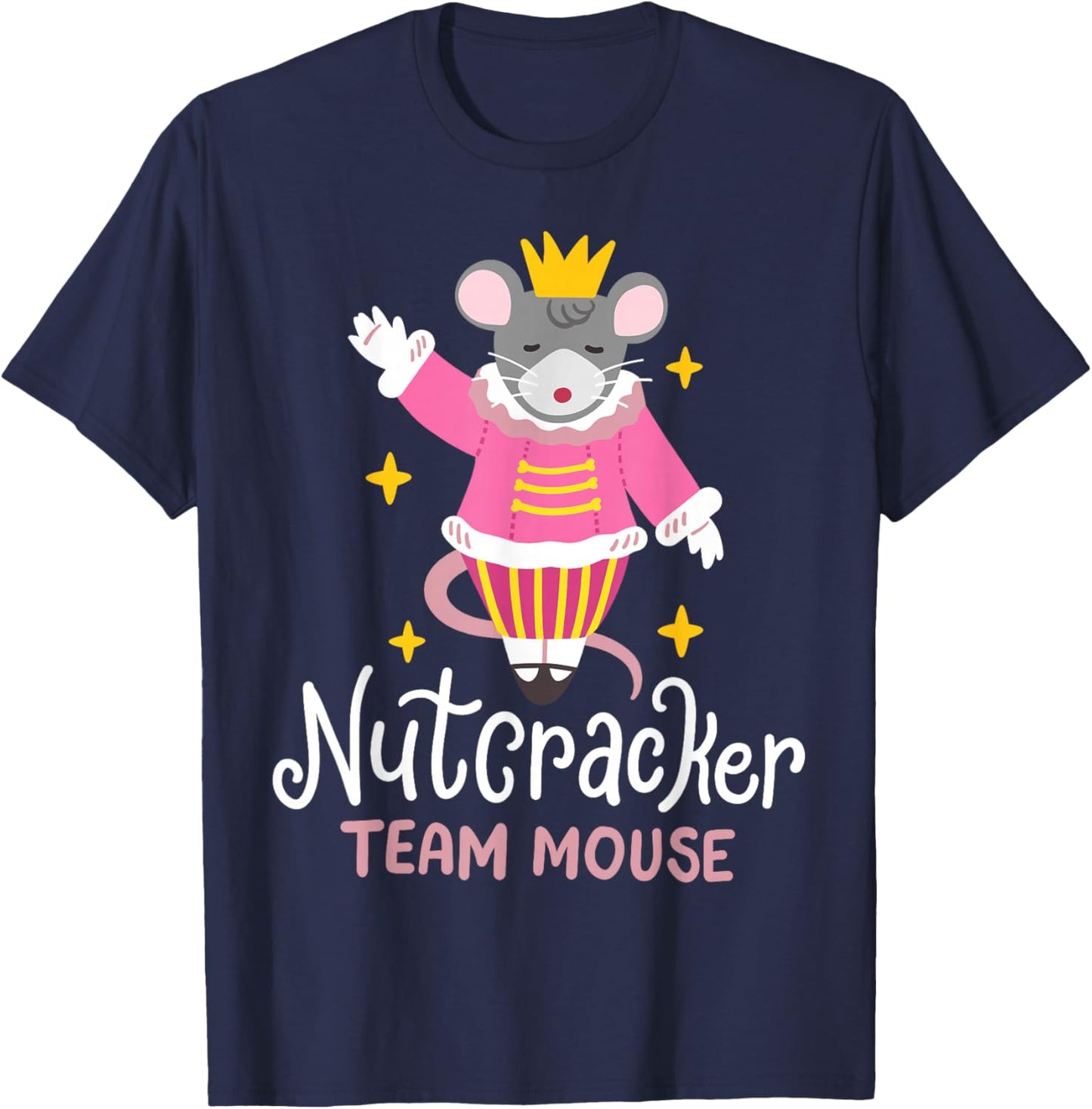 Team Mouse Nutcracker Ballet Funny Christmas Men Women Kids T-Shirt - T-Shirt | Navy