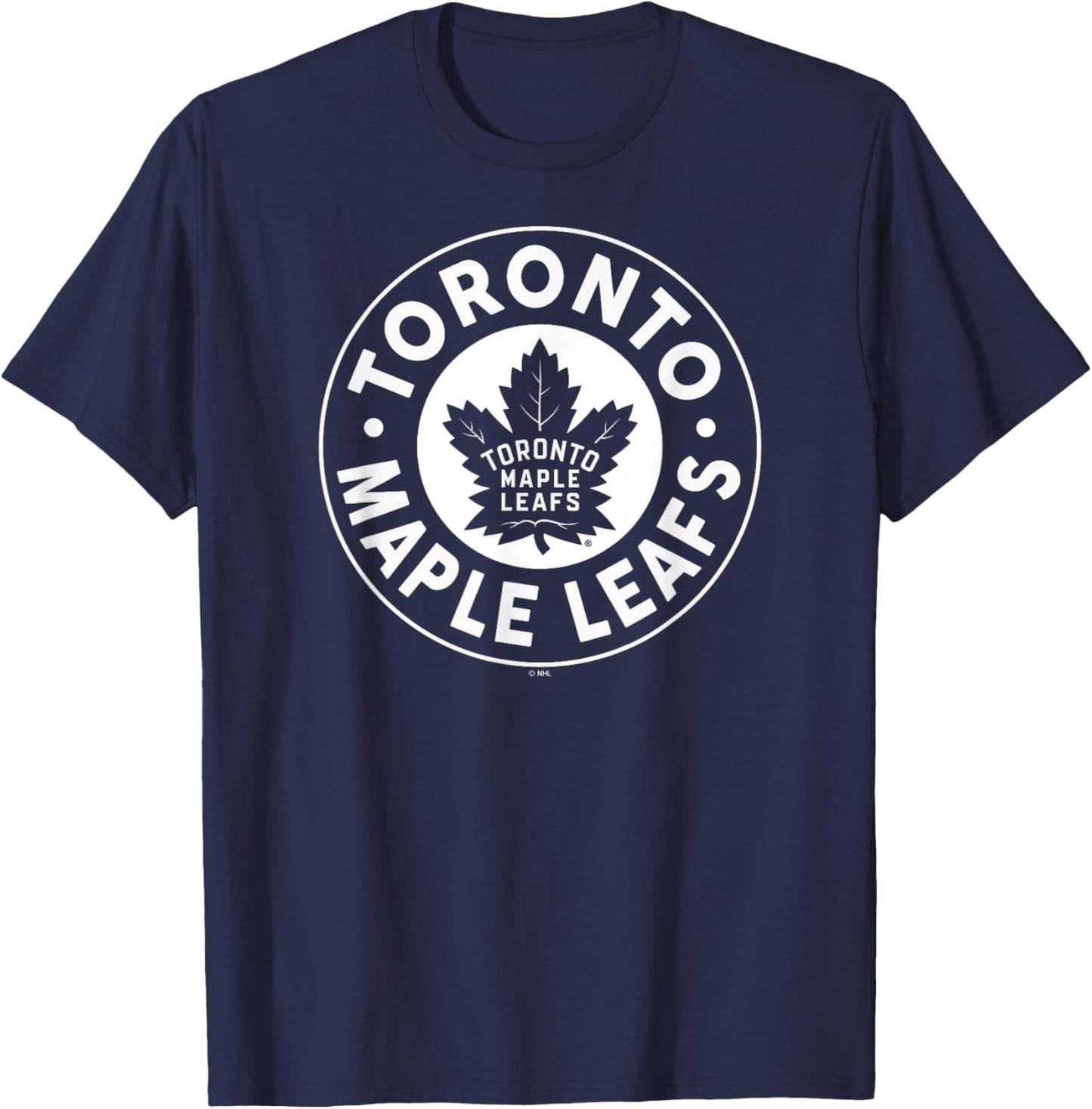 Toronto Maple Leafs Symbol Blue Officially Licensed T-Shirt - T-Shirt | Navy