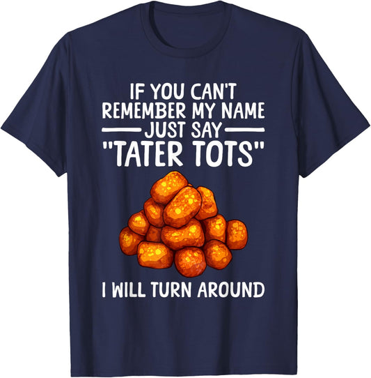 Tater Tot Design Women Kids Potato Tater Tot Lover T-Shirt - T-Shirt | Navy