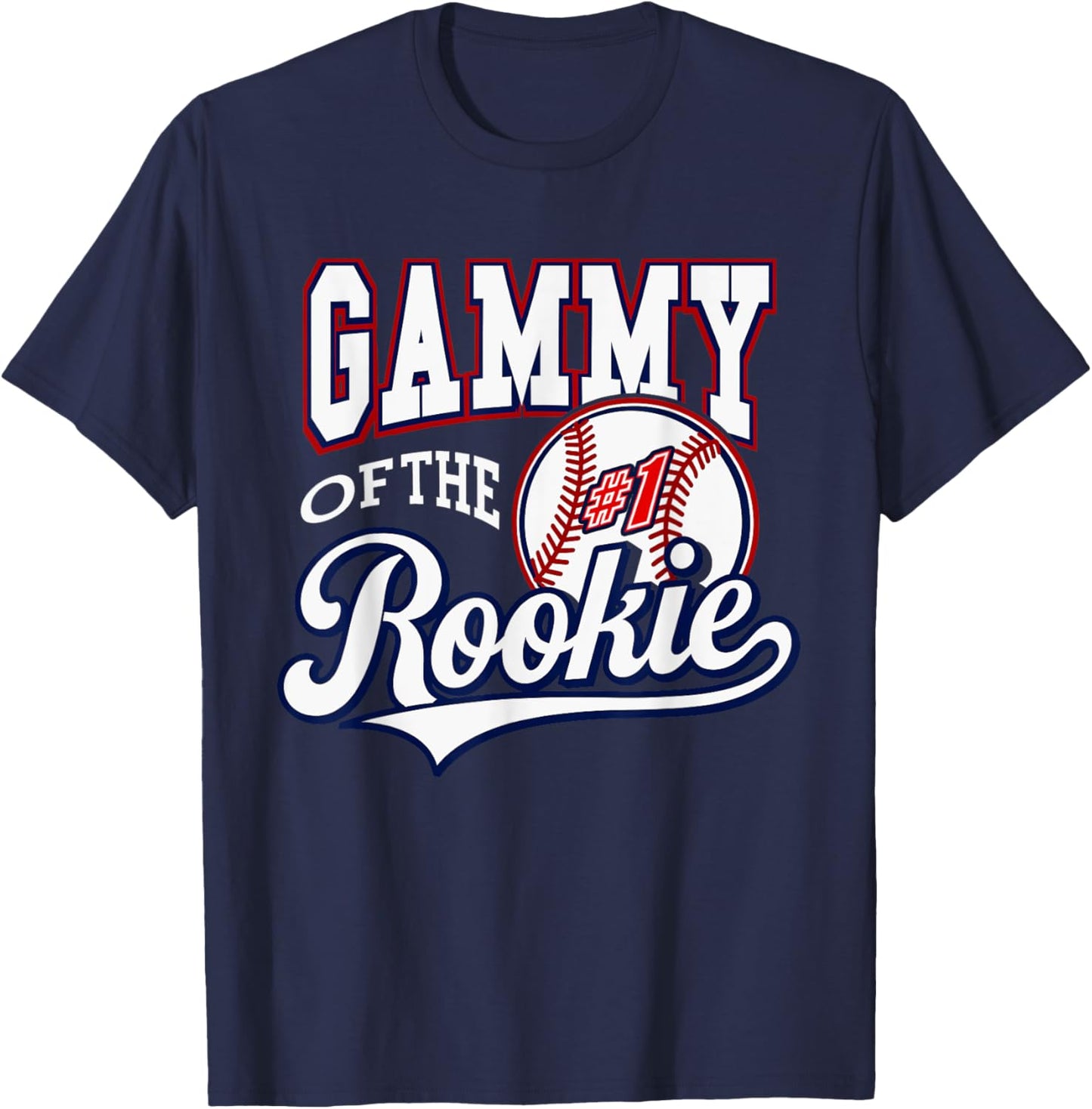 Retro Grandma Gammy Of The Number 1 Rookie Baseball T-Shirt - T-Shirt | Navy