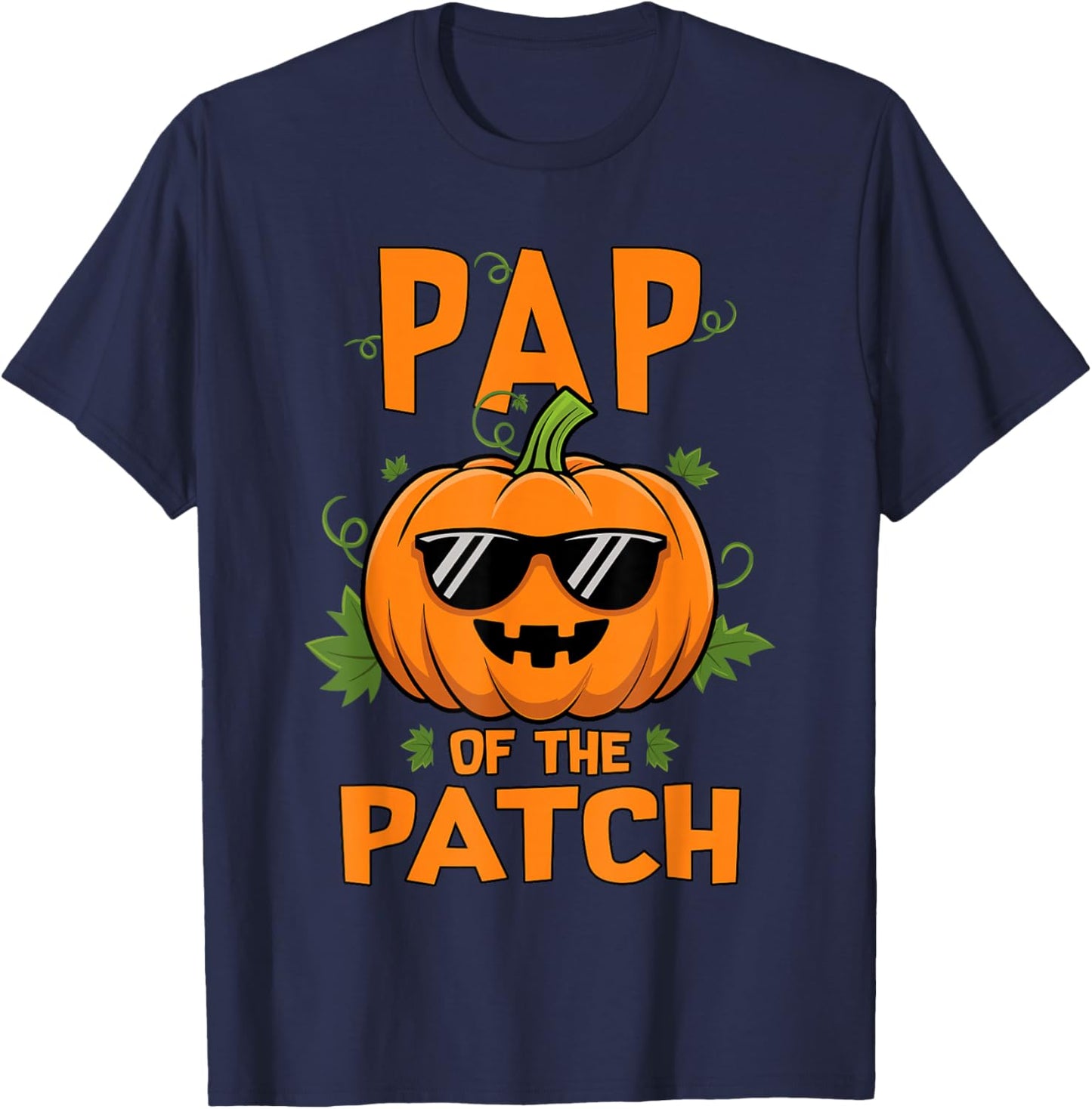 Pumpkin Pap of the Patch Family Matching Halloween T-Shirt - T-Shirt | Navy