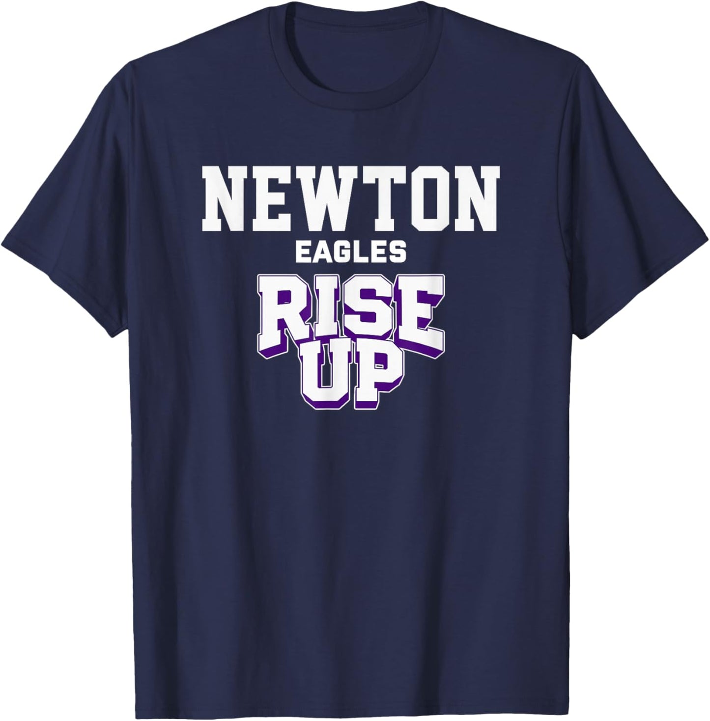 Newton Eagles Rise Up HS T-Shirt - T-Shirt | Navy