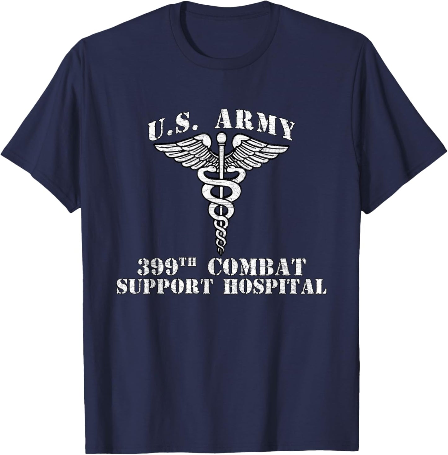 399th Combat Support Hospital Veterans Day Vintage Gifts T-Shirt - T-Shirt | Navy