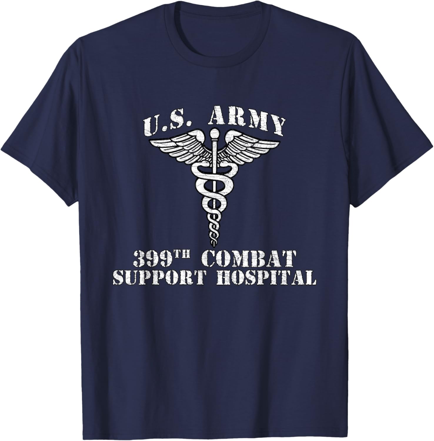 399th Combat Support Hospital Veterans Day Vintage Gifts T-Shirt - T-Shirt | Navy