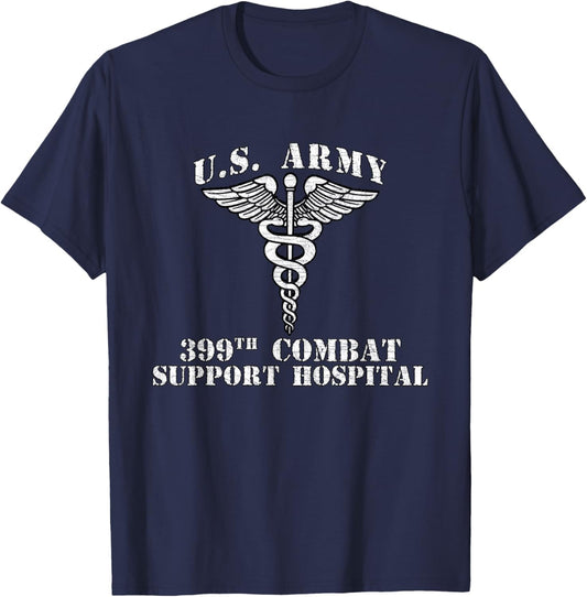 399th Combat Support Hospital Veterans Day Vintage Gifts T-Shirt - T-Shirt | Navy