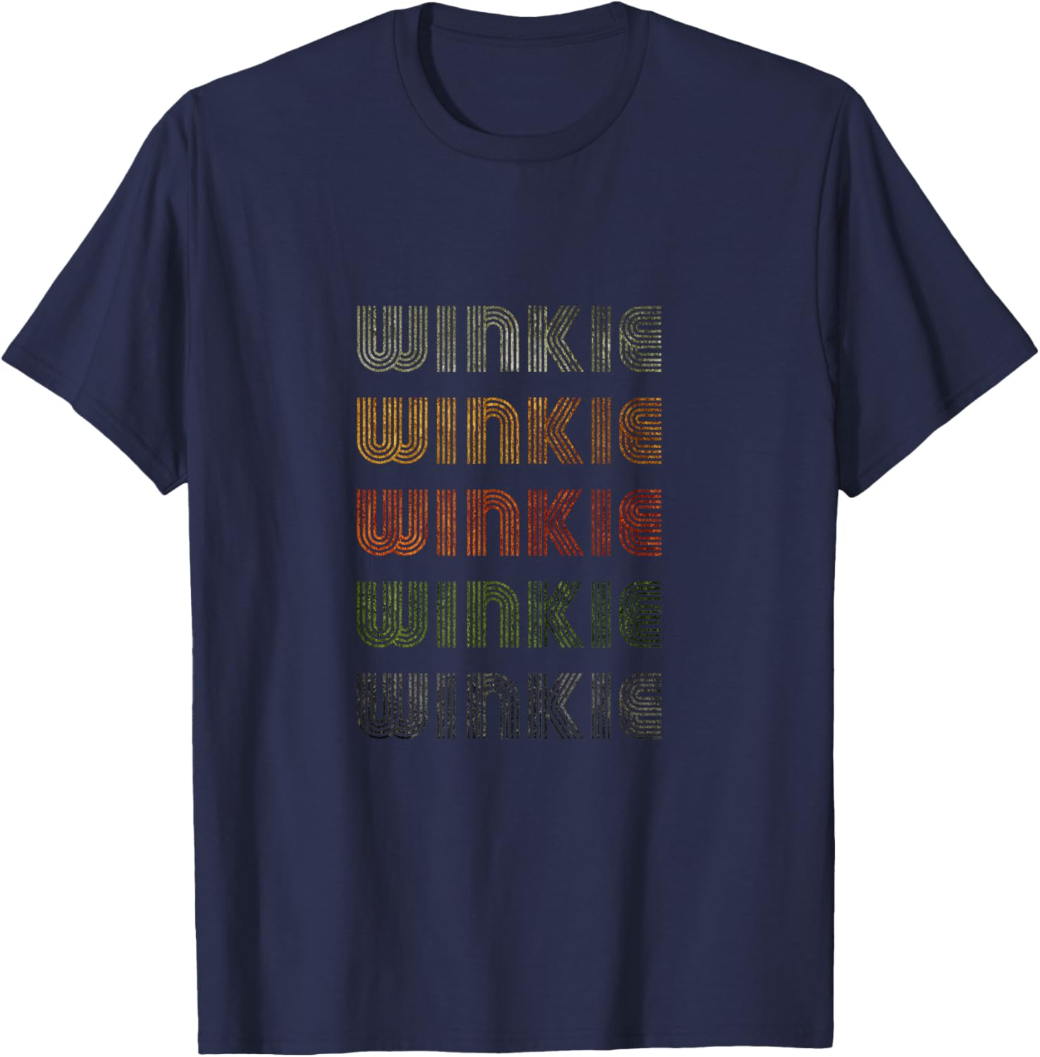 Love Heart Winkie Grunge Vintage Style Black Winkie T-Shirt - T-Shirt | Navy