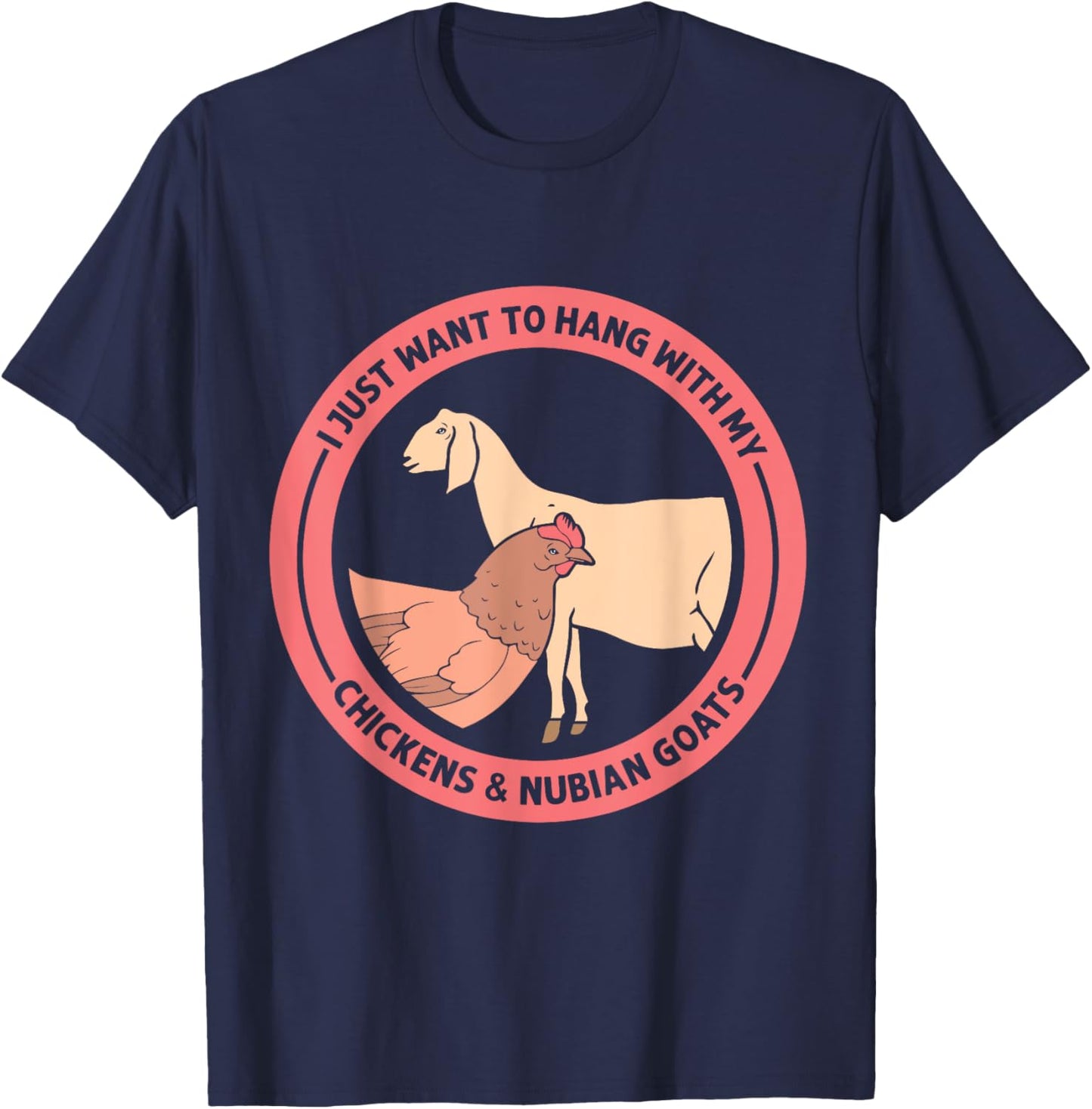 Nubian Goat Outfits and Nubian Goat T-Shirt - T-Shirt | Navy