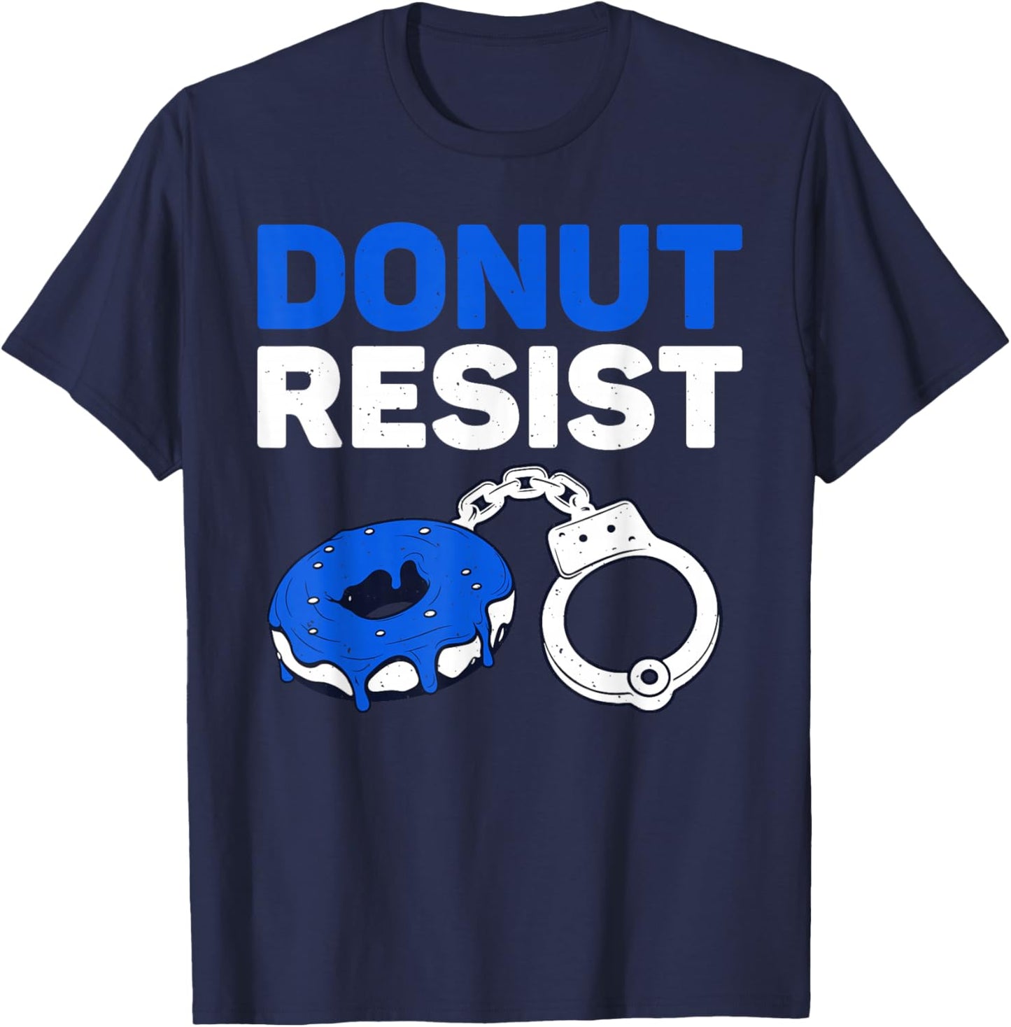Funny Police Officer Art Women Cop Policeman Police T-Shirt - T-Shirt | Navy