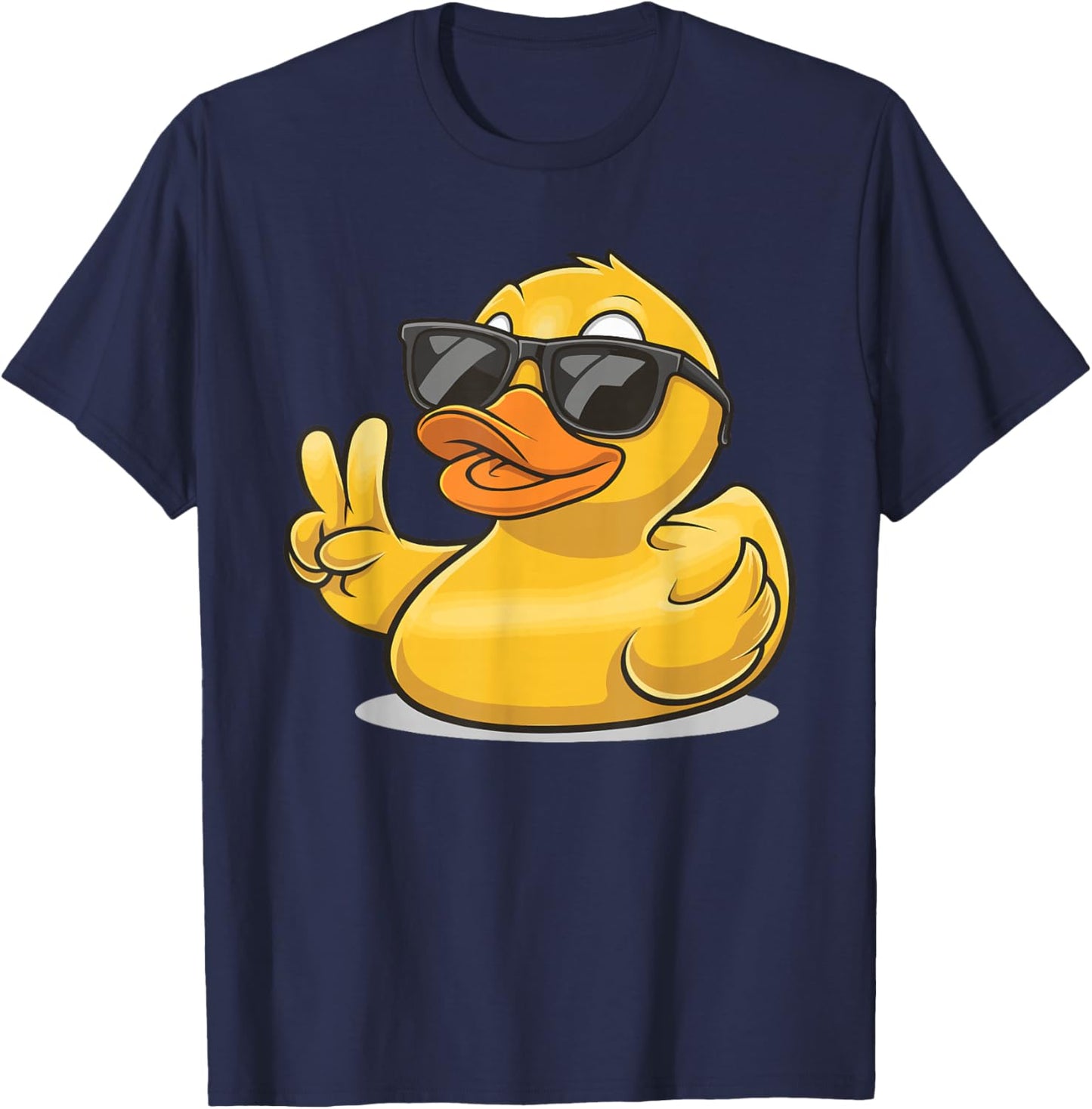 Bath Duck with Sunglasses T-Shirt - T-Shirt | Navy