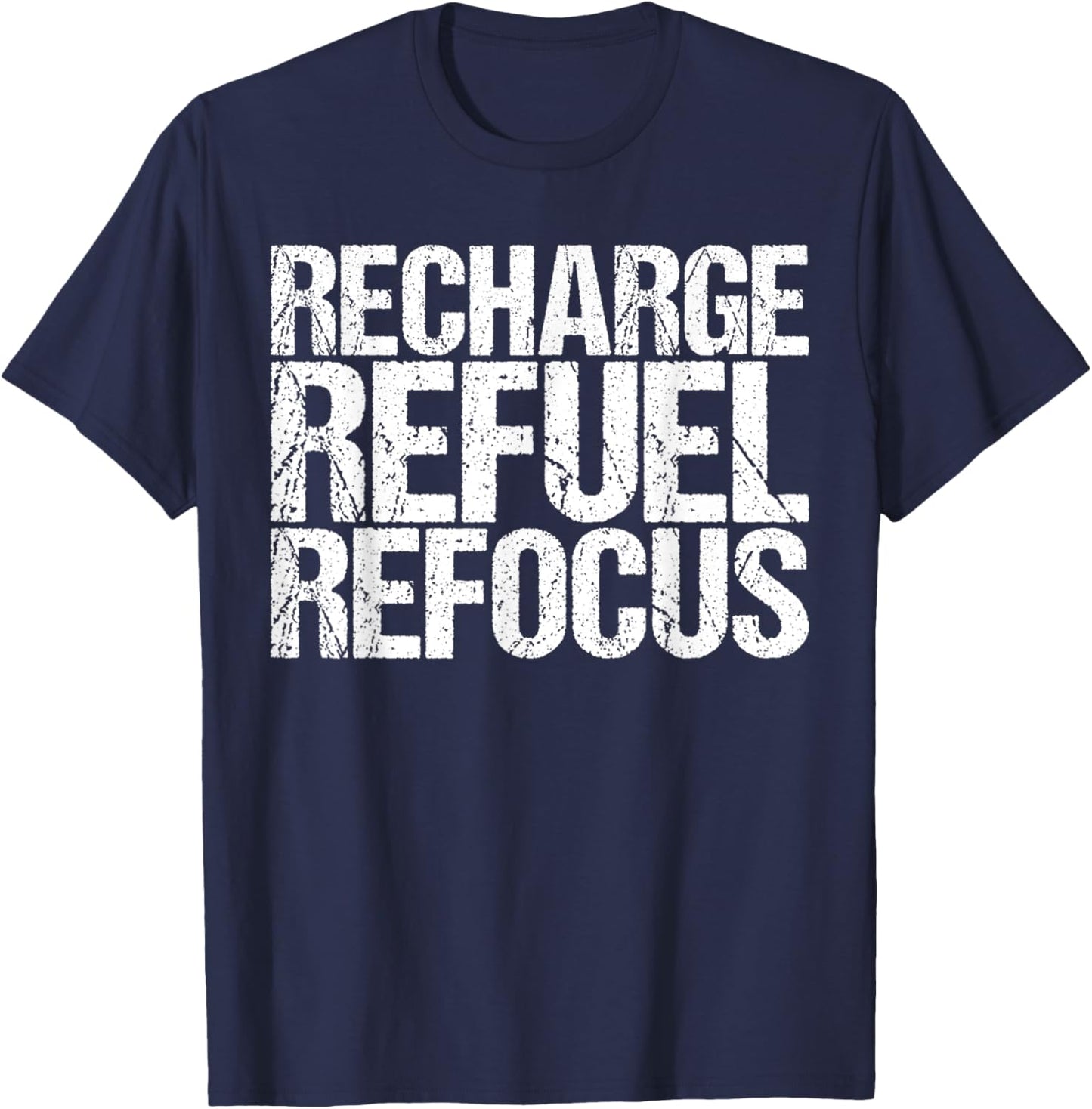 Health Wellness T-Shirt - T-Shirt | Navy