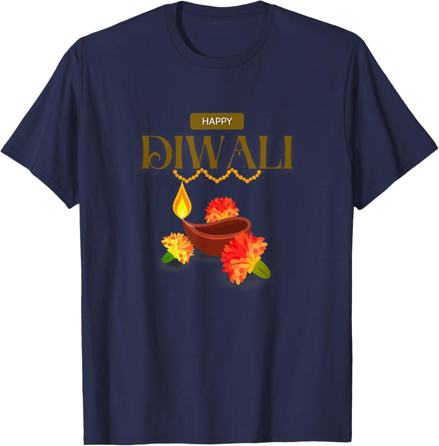 Happy Diwali Festival of Lights Matching Kids T-Shirt - T-Shirt | Navy
