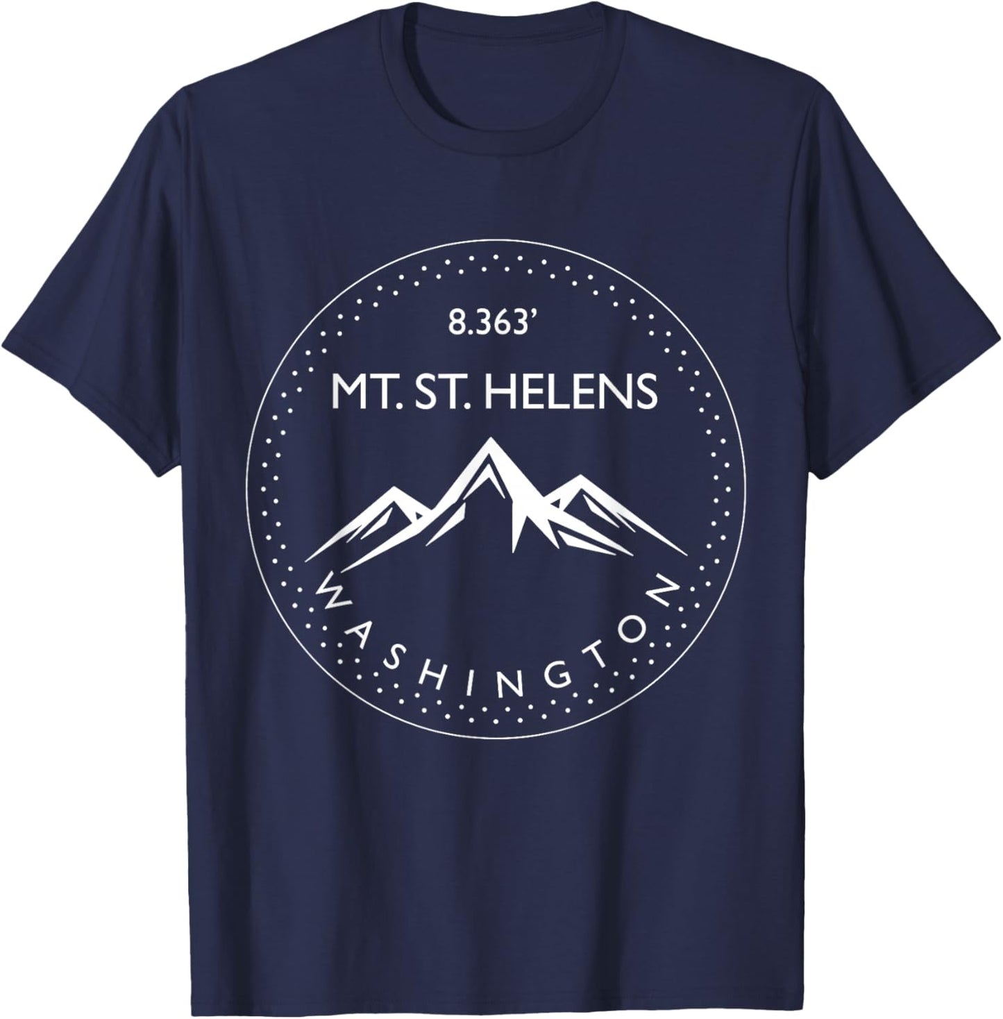 Mt. St. Helens Washington Mountain Climbing Hiking Climber T-Shirt - T-Shirt | Navy