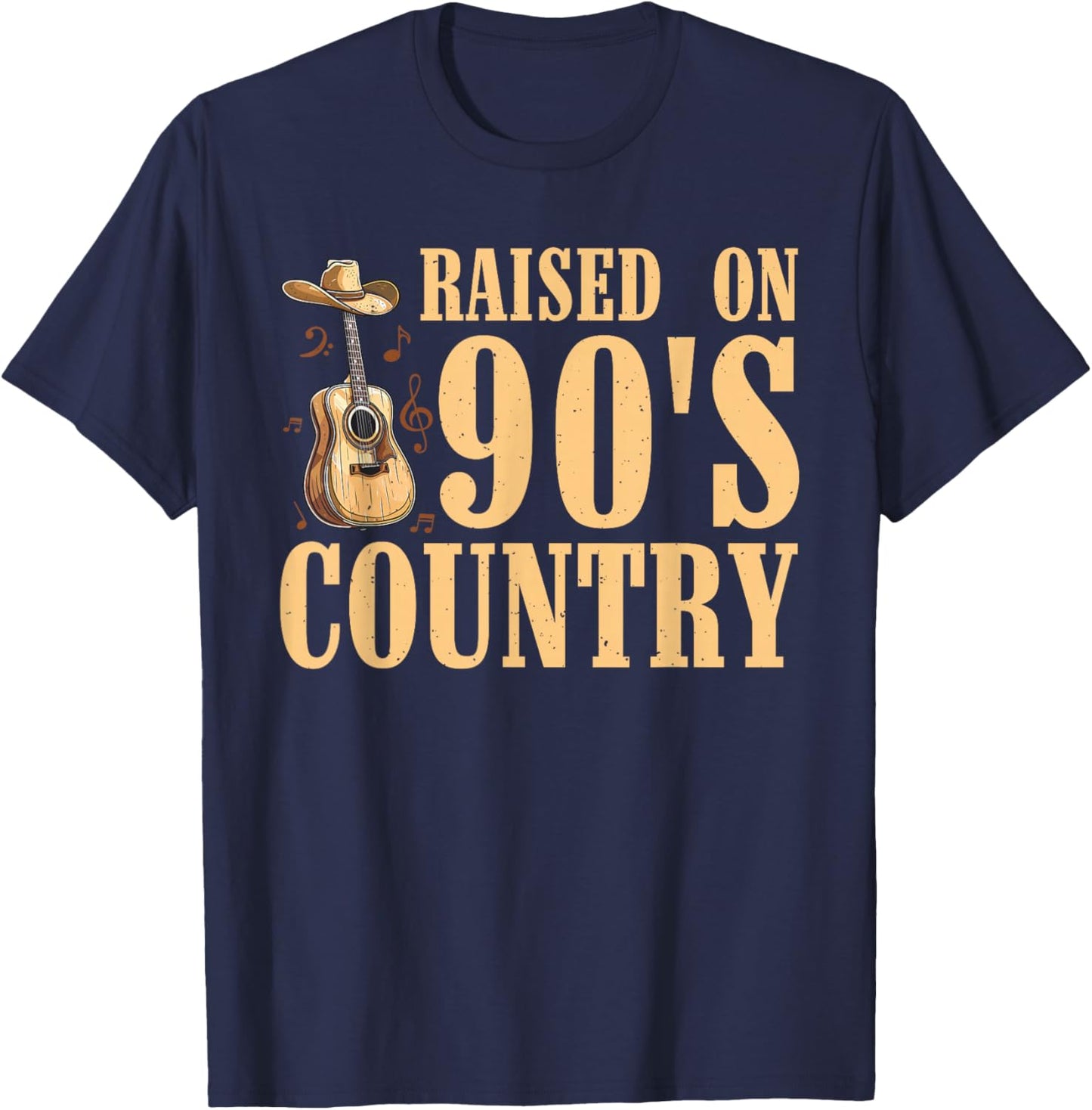 Country Music Art Women Classic 90s Country Concert T-Shirt - T-Shirt | Navy