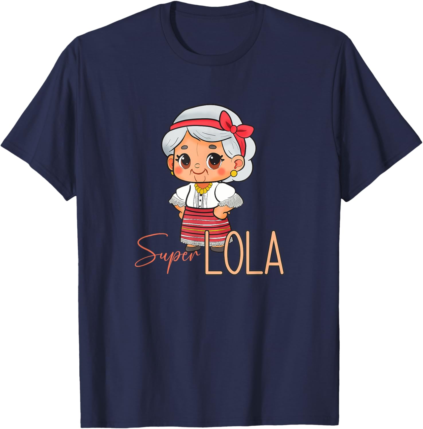 Philippines Pilipinas Filipina Grandma Lola Grandmother T-Shirt - T-Shirt | Navy