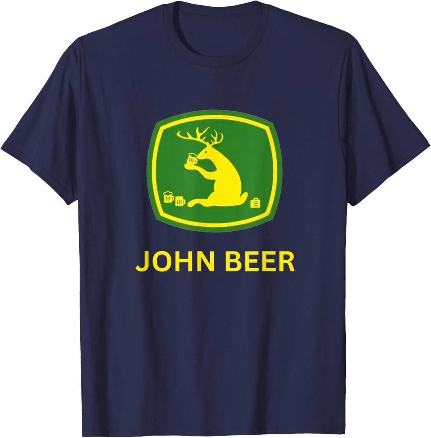 John Beer - Funny T-Shirt - T-Shirt | Navy