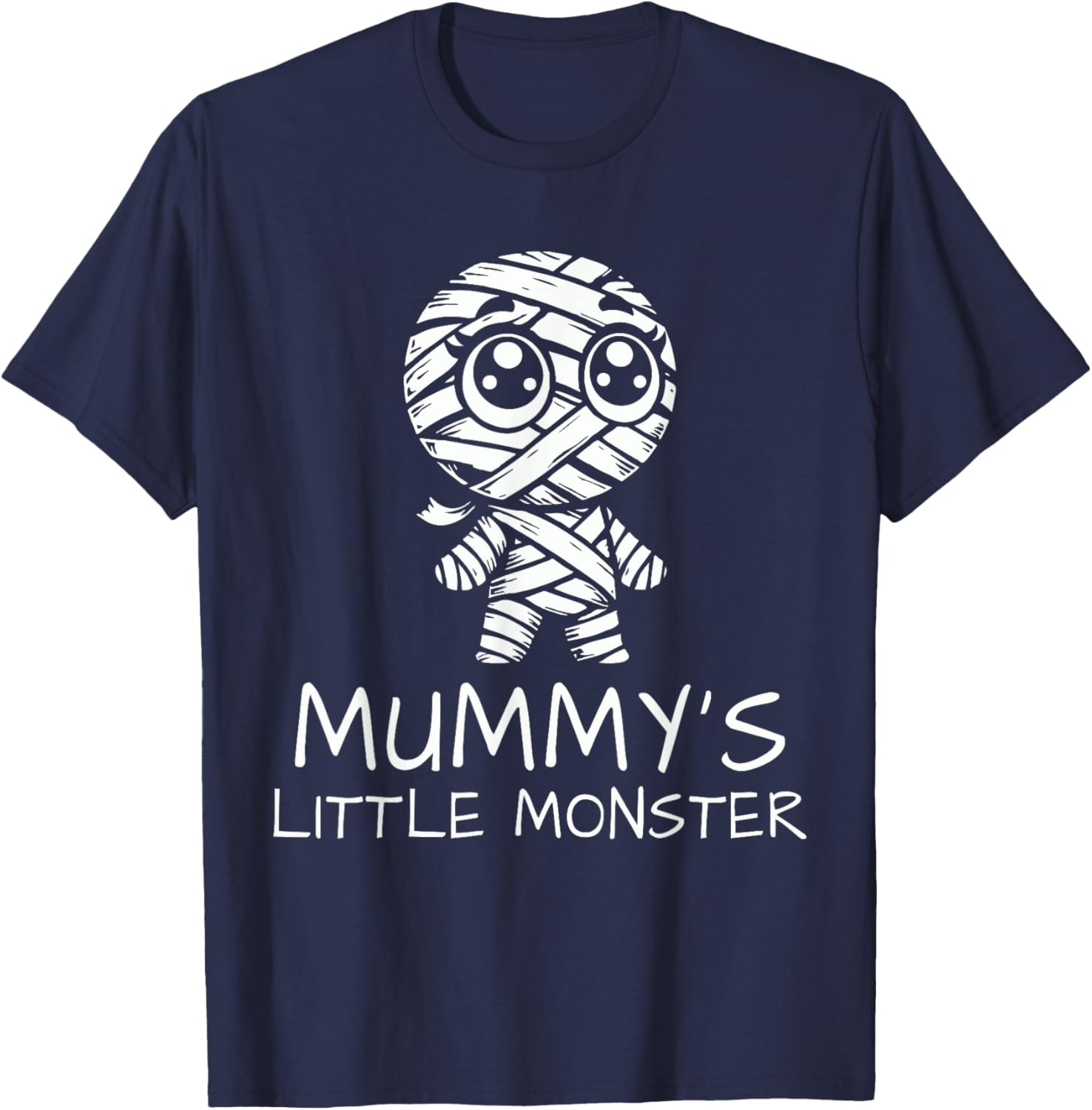 Mummy's Little Monster Halloween Costume T-Shirt - T-Shirt | Navy