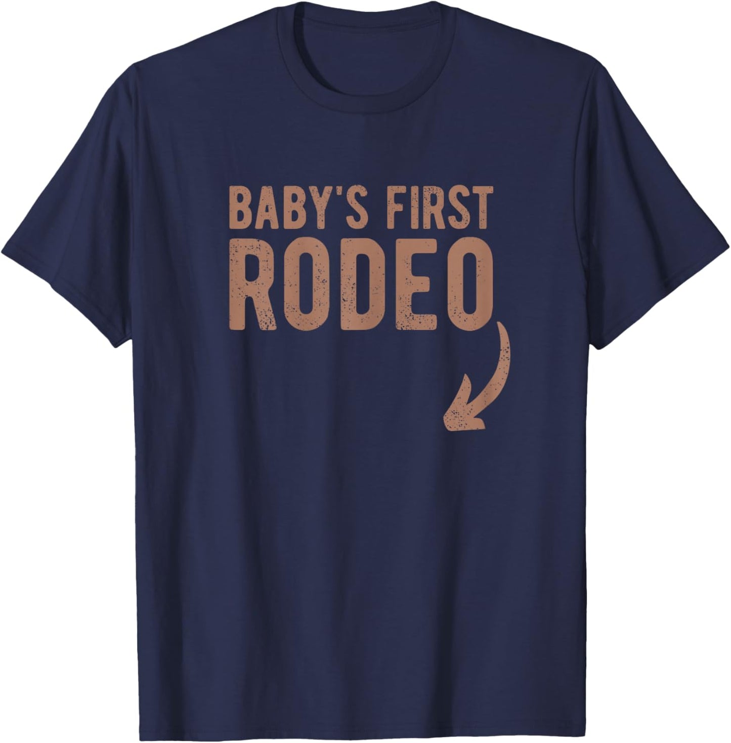 Pregnancy Rodeo Outfit Funny Mom To Be Pregnancy Rodeo T-Shirt - T-Shirt | Navy