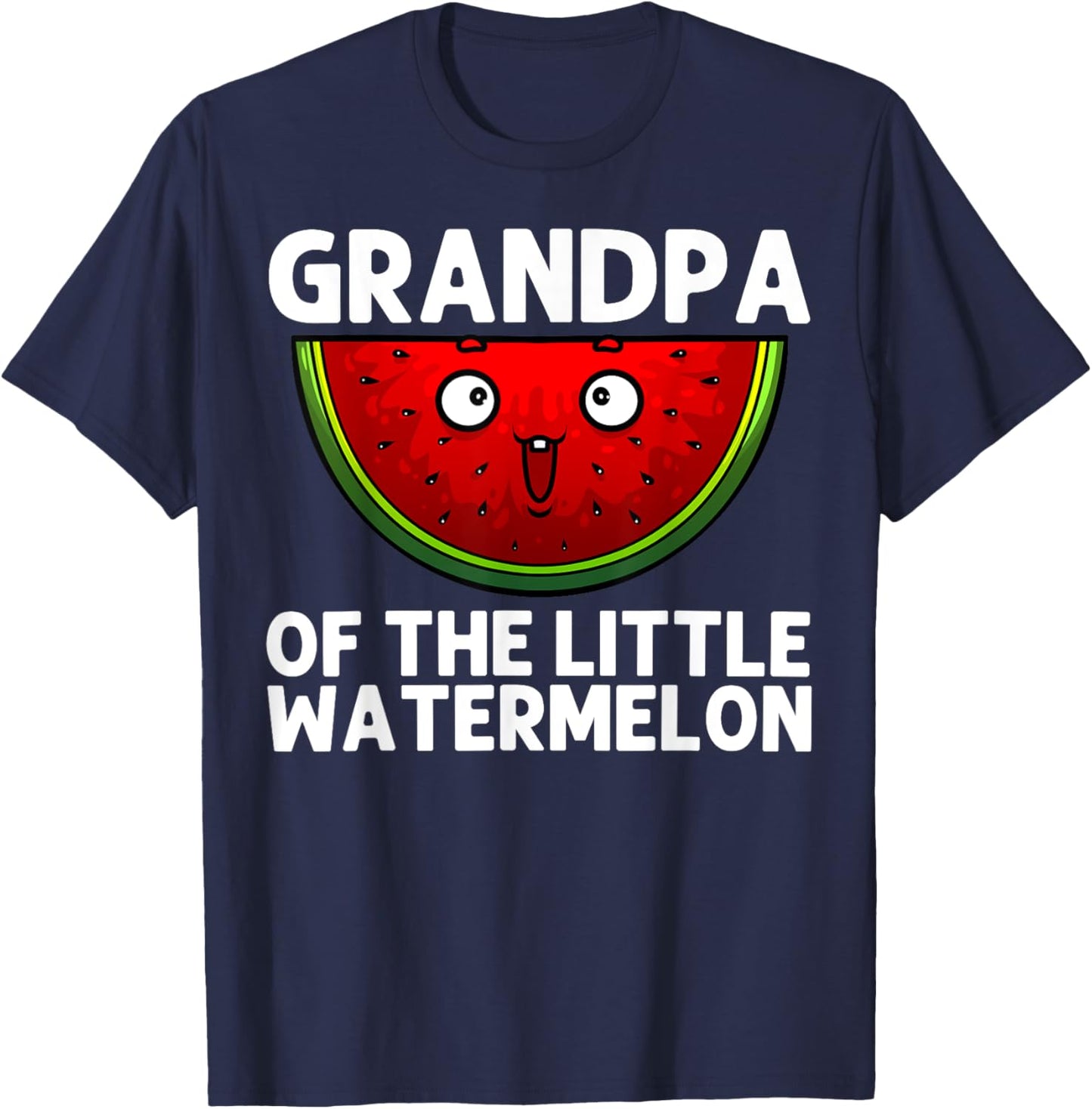 Cool Watermelon For Grandpa Melon Summer Juicy Fruit Lover T-Shirt - T-Shirt | Navy
