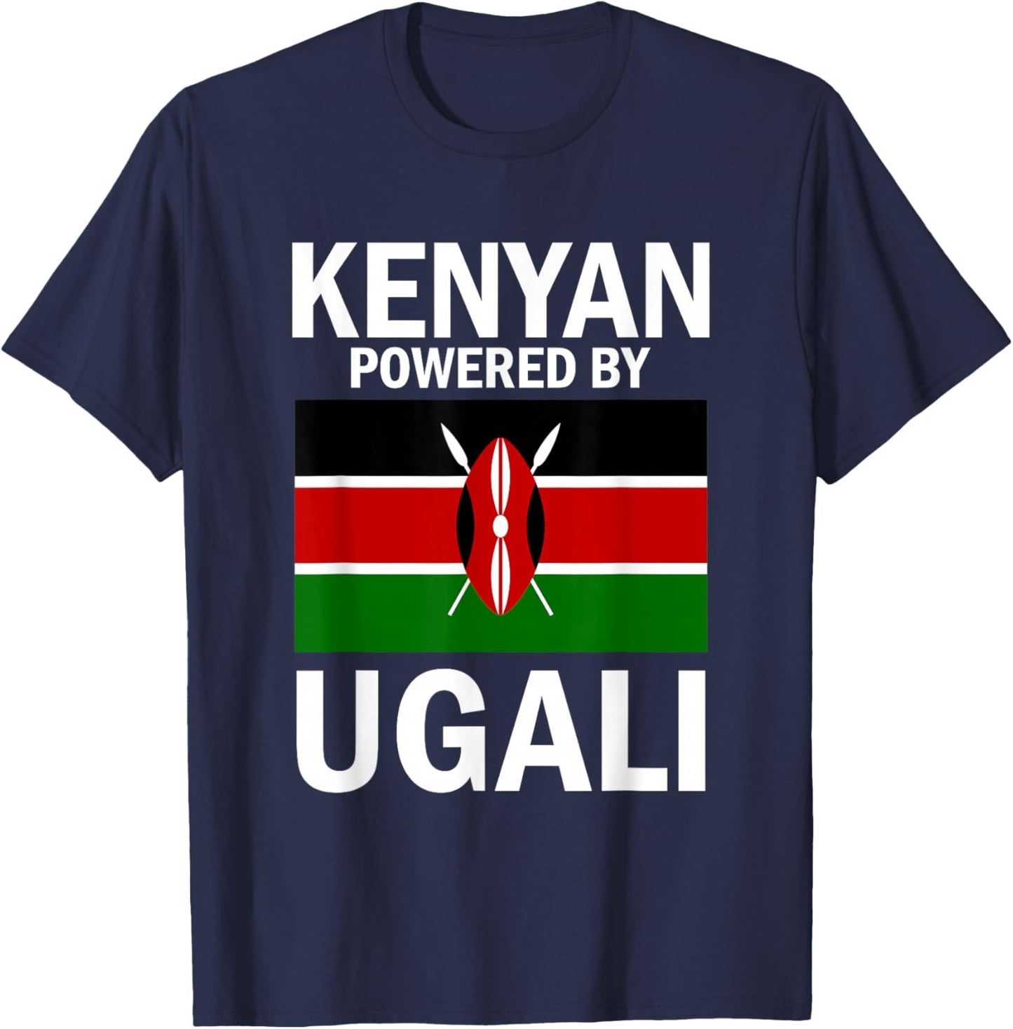 Kenya Kenyan Flag T-Shirt - T-Shirt | Navy
