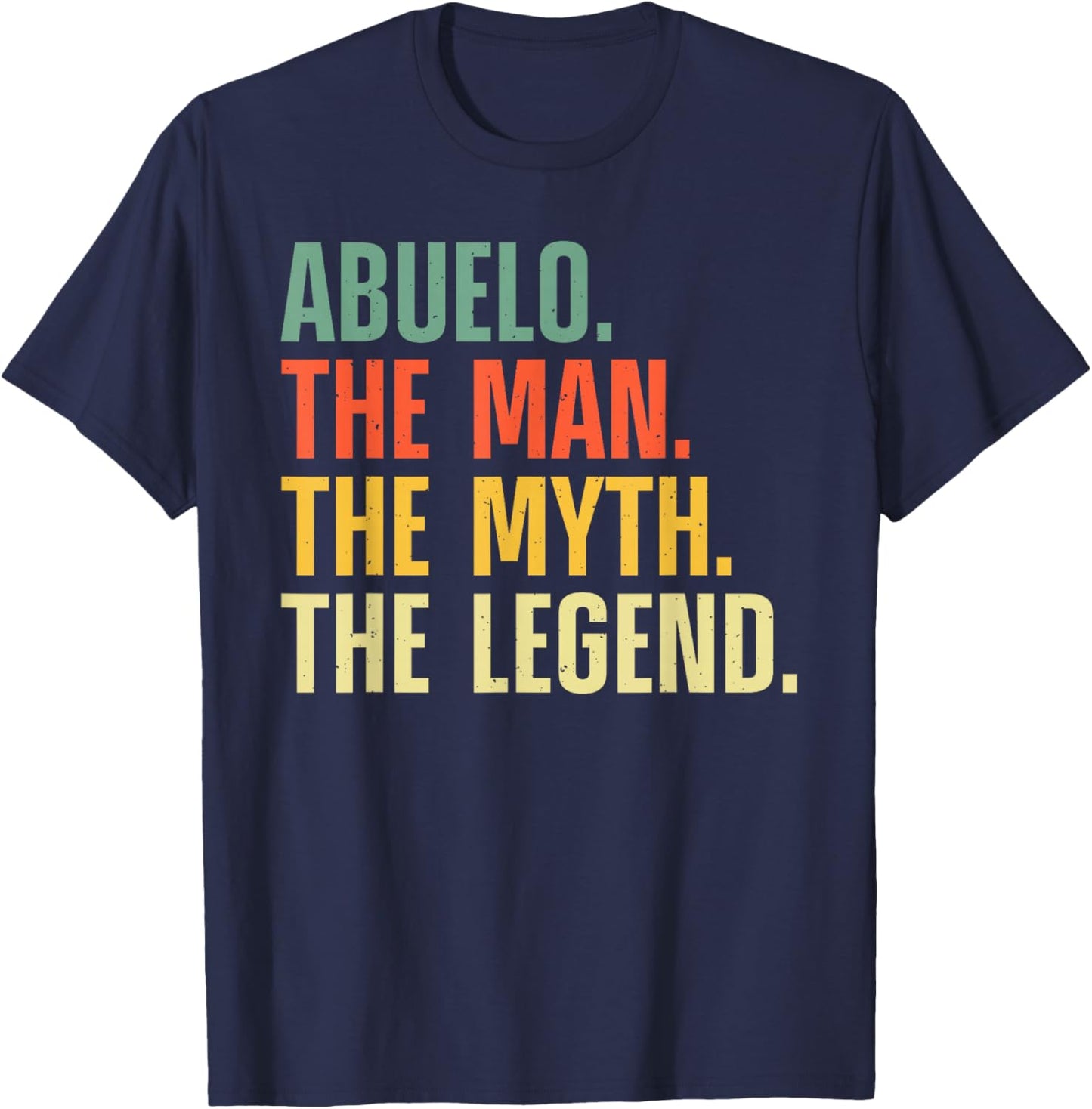 Abuelo Design For Grandpa Grandfather From Grandkids Abuelo T-Shirt - T-Shirt | Navy