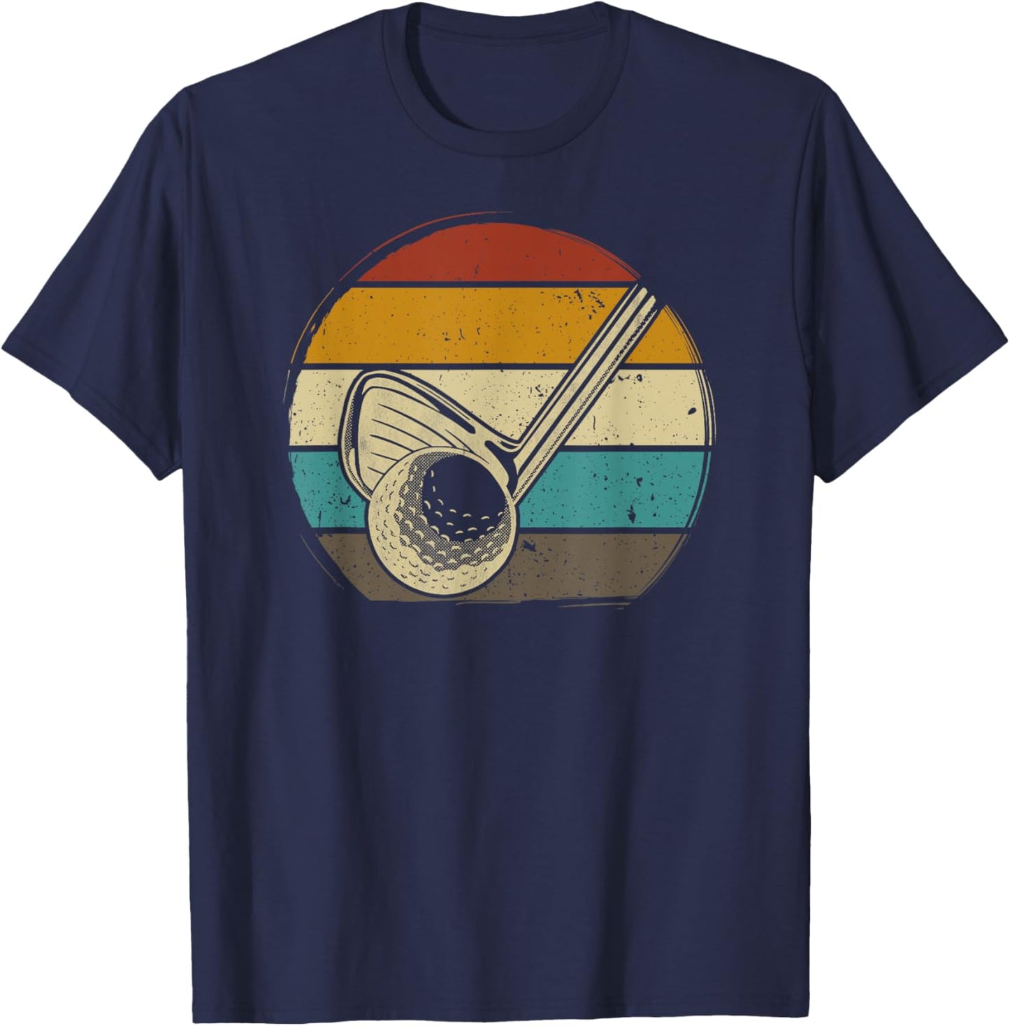 Golf retro golf club vintage sports outfit woman men T-Shirt - T-Shirt | Navy