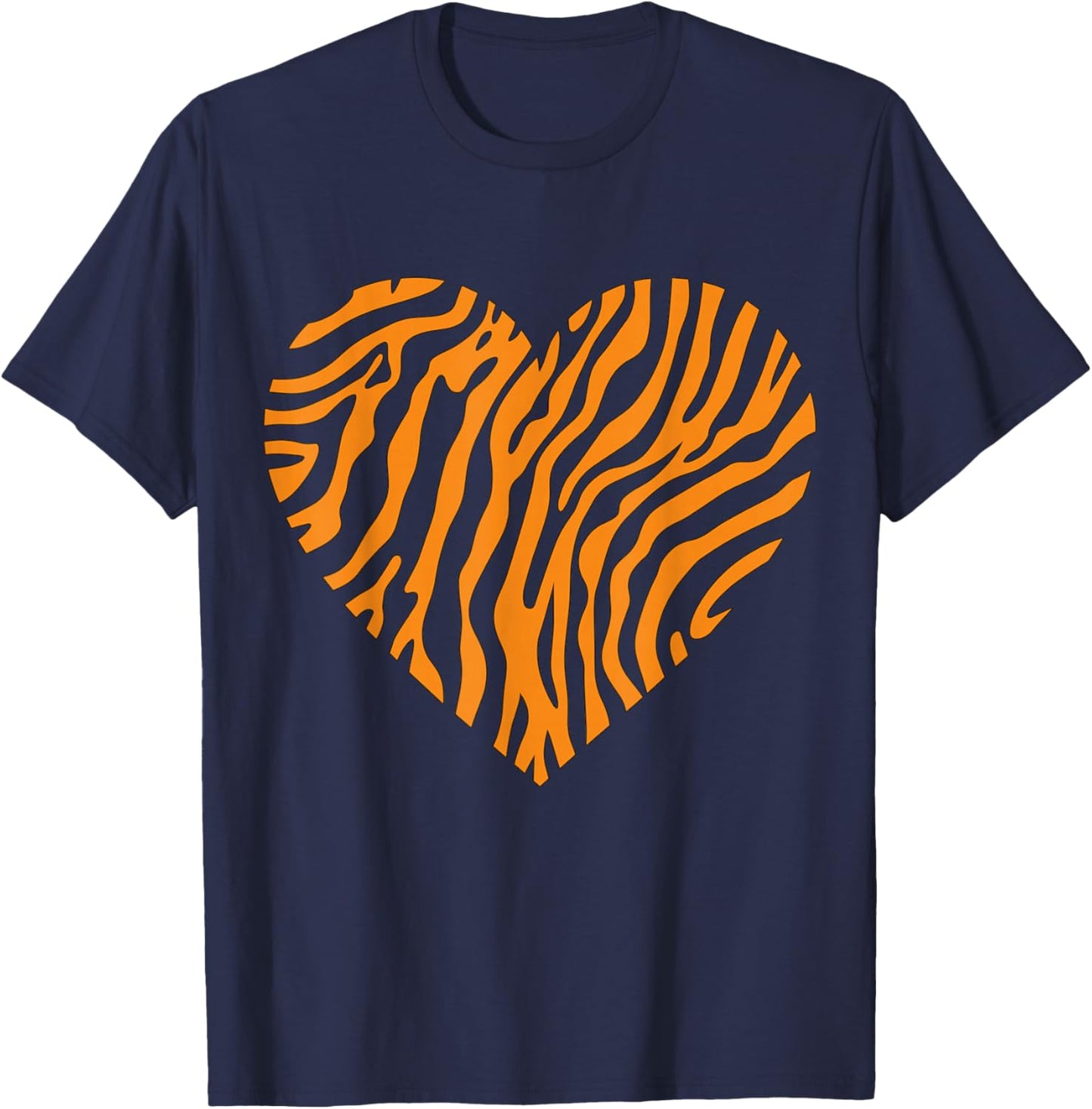 Bengal Tiger Heart T-Shirt - T-Shirt | Navy