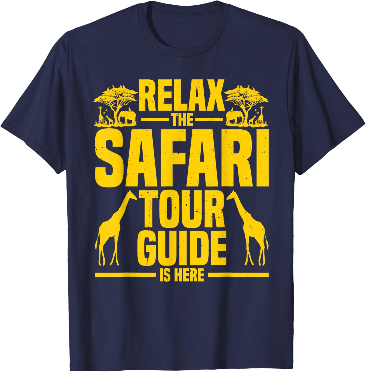Safari Costume Tourist Guide Travel Safari Tour Guide T-Shirt - T-Shirt | Navy
