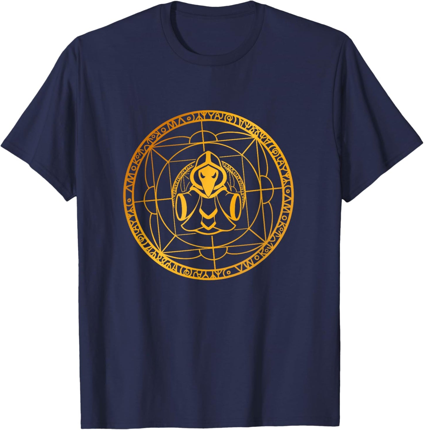 Lunatic Cultist Gold Logo PAPL1096 T-Shirt - T-Shirt | Navy