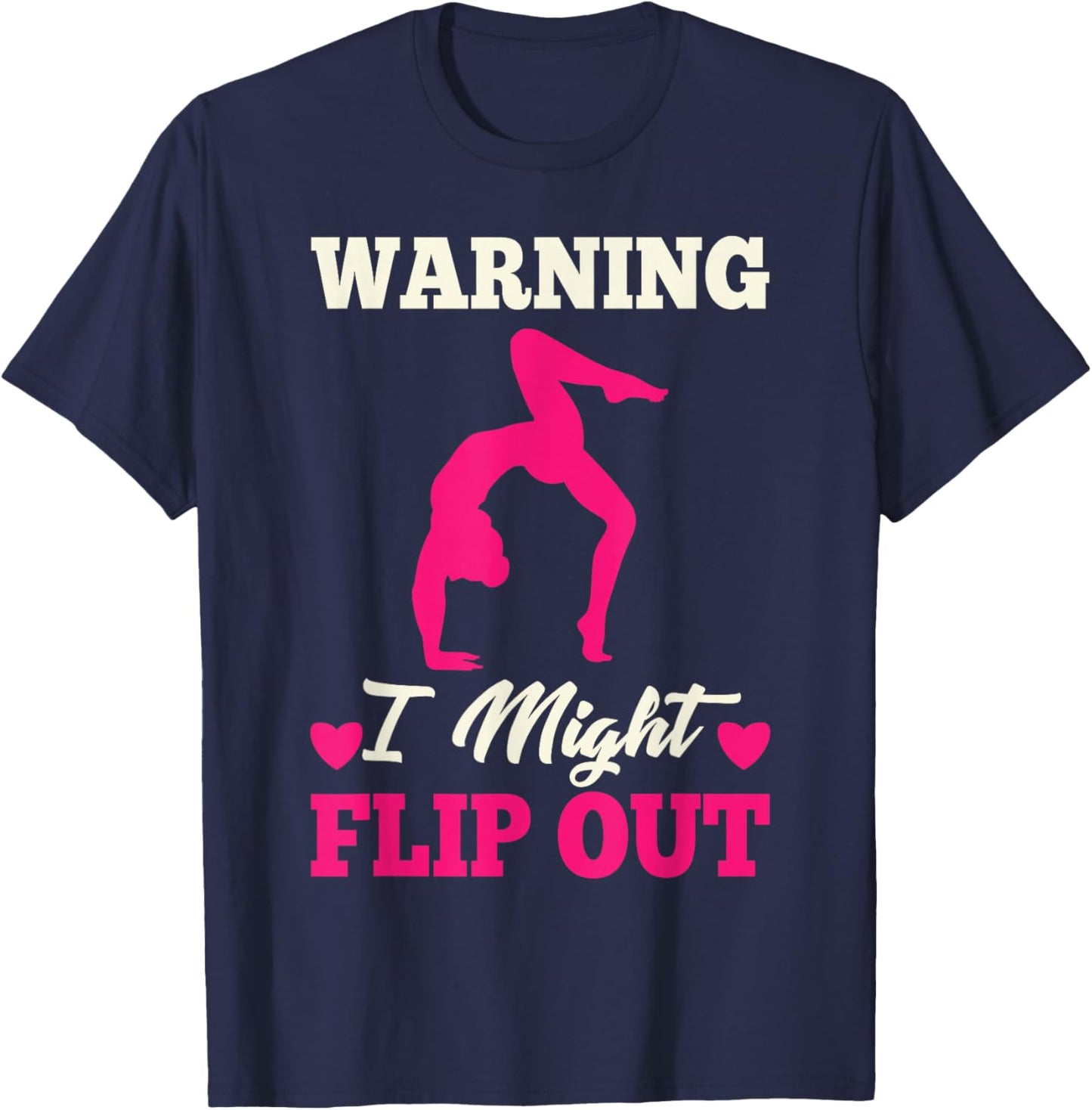 Funny Gymnastics Gift Gymnast Accessories & Stuff Cute Gymnastics Art For Girls Kids Women Tumbling Gymnast T-Shirt - T-Shirt | Navy