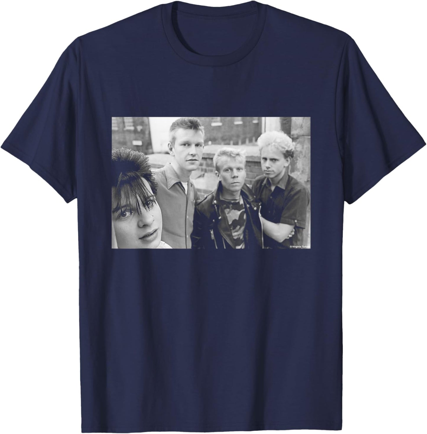 Depeche Mode '81 Photoshoot By Virgina Turbett T-Shirt - T-Shirt | Navy