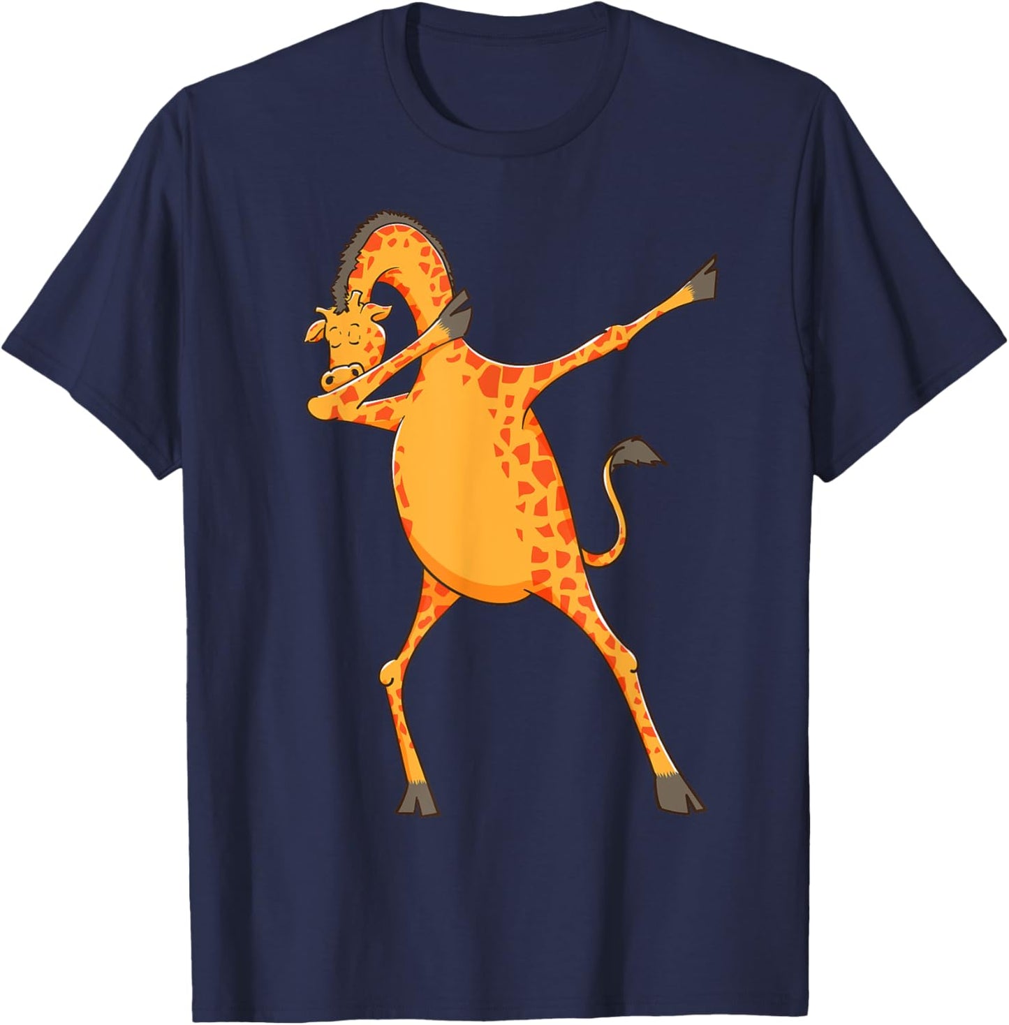 Best Giraffe Art Women Adult Giraffe Print Giraffe T-Shirt - T-Shirt | Navy