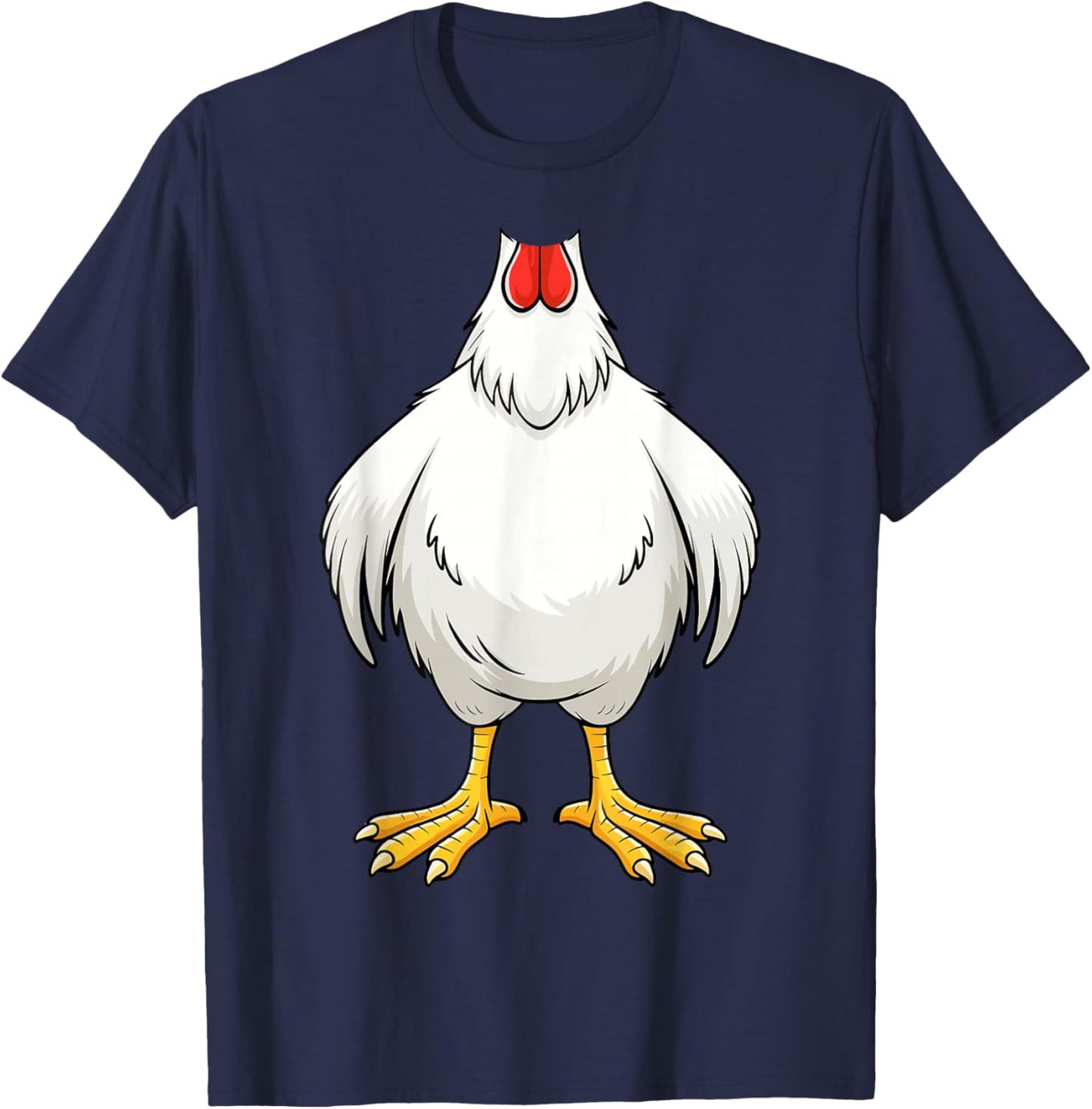 Chicken Shirt Adult Kids Men Women Chicken Hen Body Costume T-Shirt - T-Shirt | Navy