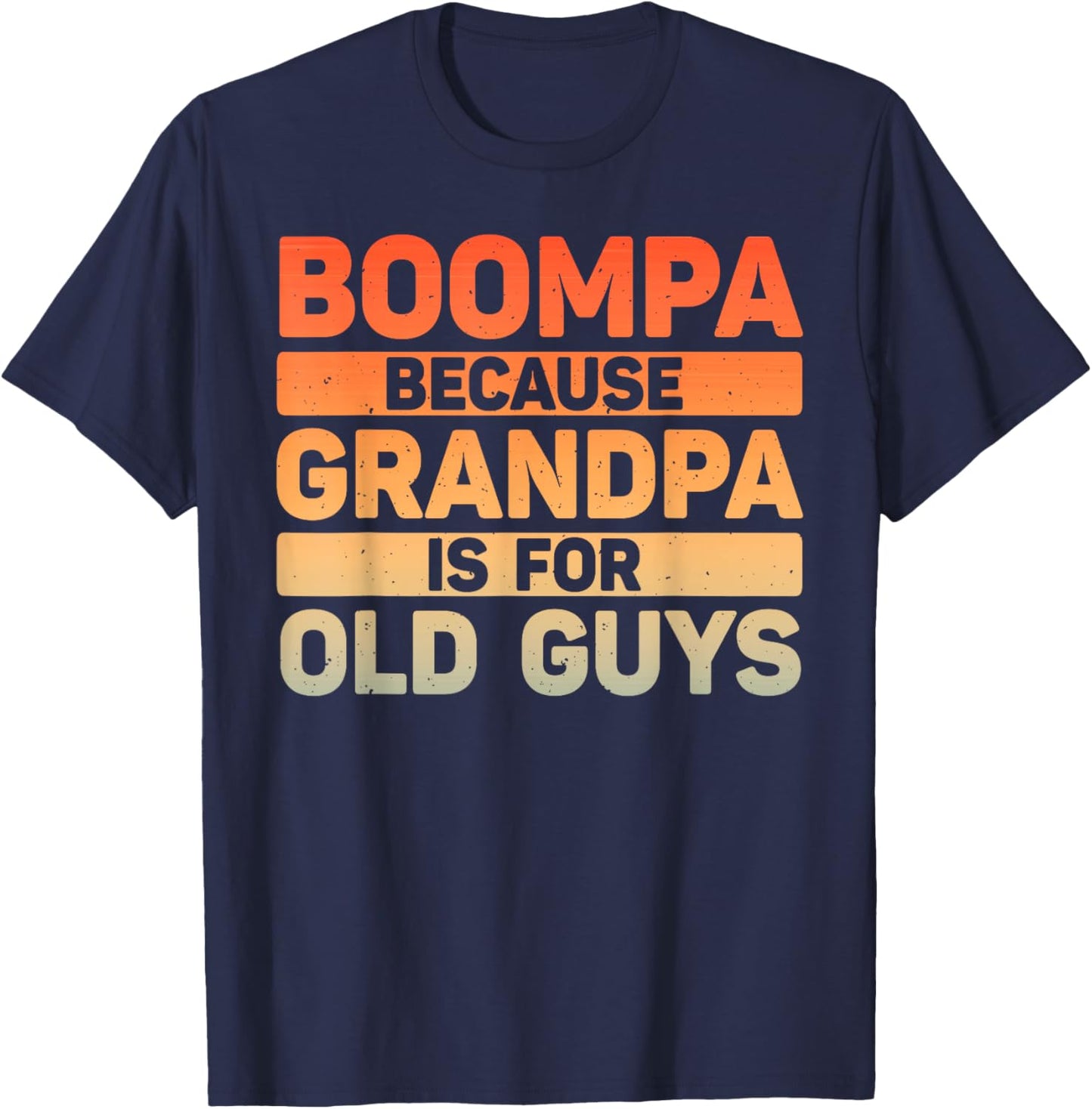 Boompa Design For Grandpa From Grandkids Father's Day Boompa T-Shirt - T-Shirt | Navy