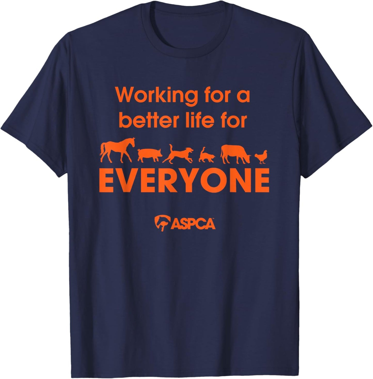 ASPCA Adult Black Classic Fit Modern Classic Fit Life T-Shirt - T-Shirt | Navy