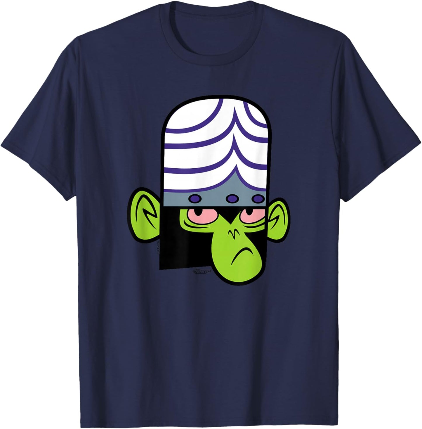 The Powerpuff Girls Mojo Jojo Face T-Shirt - T-Shirt | Navy