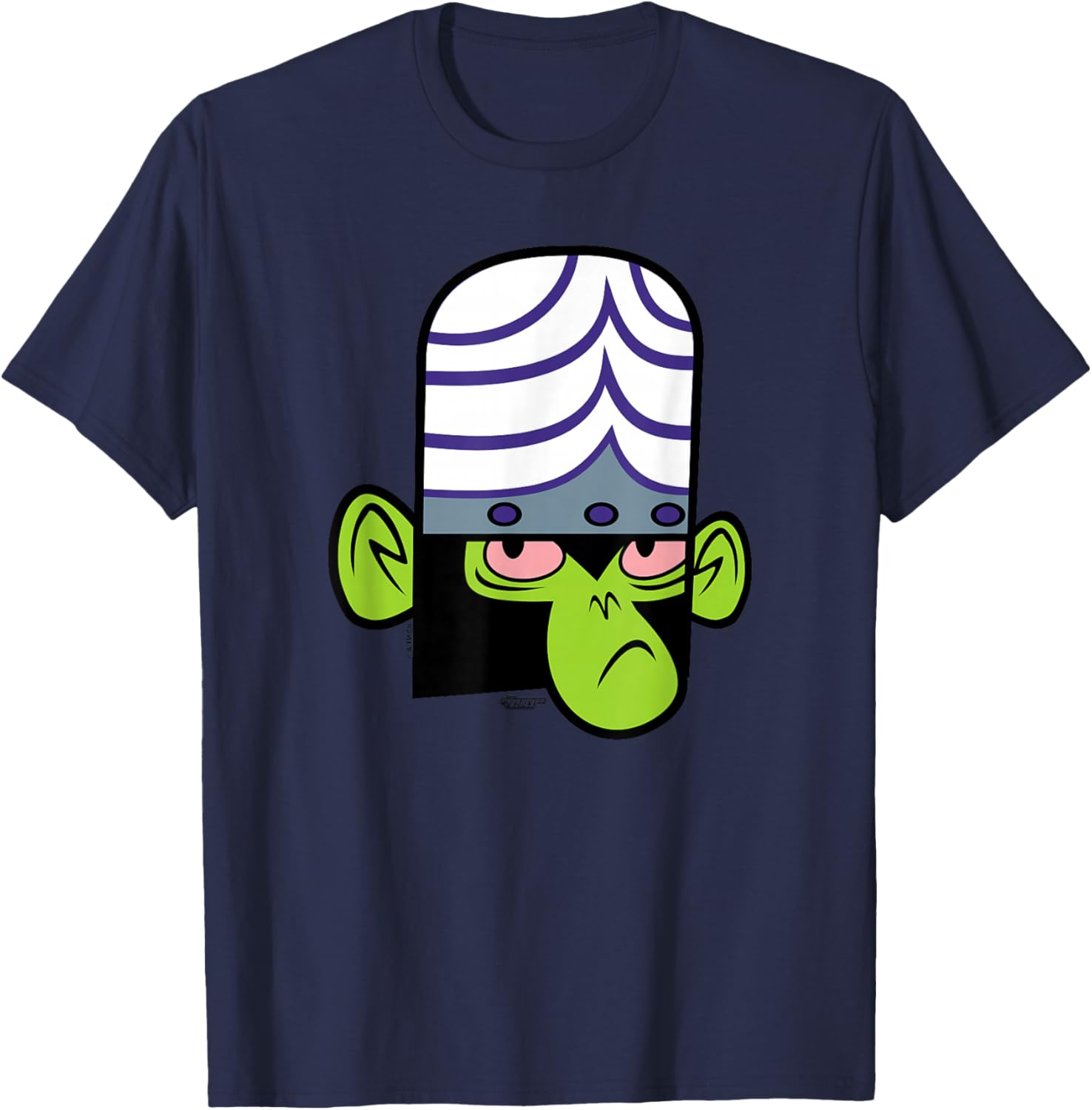 The Powerpuff Girls Mojo Jojo Face T-Shirt - T-Shirt | Navy