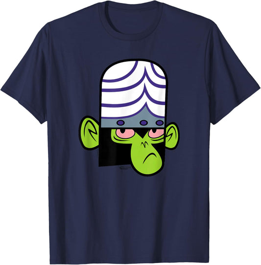 The Powerpuff Girls Mojo Jojo Face T-Shirt - T-Shirt | Navy