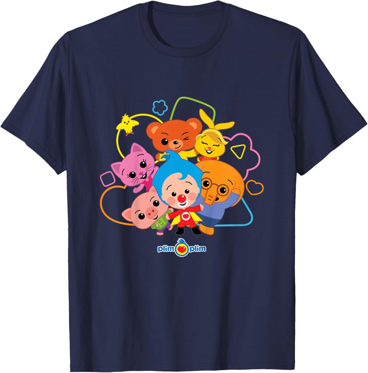Plim Plim The Kindness Hero - Colourful Designs for Children T-Shirt - T-Shirt | Navy