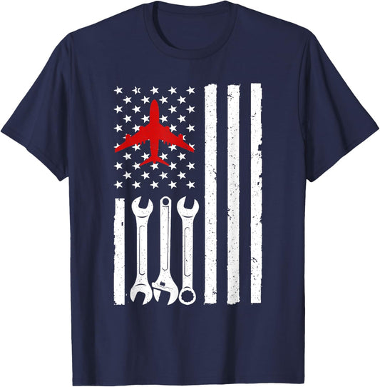Aircraft Mechanic design Women Aviation Maintenance T-Shirt - T-Shirt | Navy