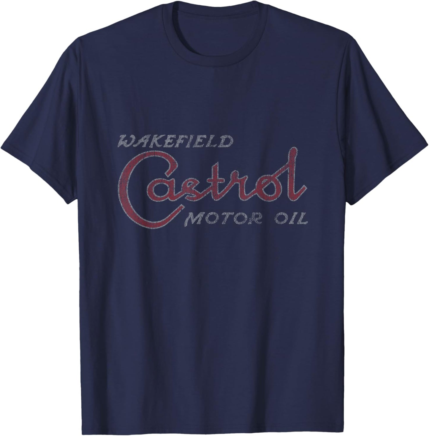 Castrol Liquid Engineering Vintage Retro Logo PAPL1366 T-Shirt - T-Shirt | Navy