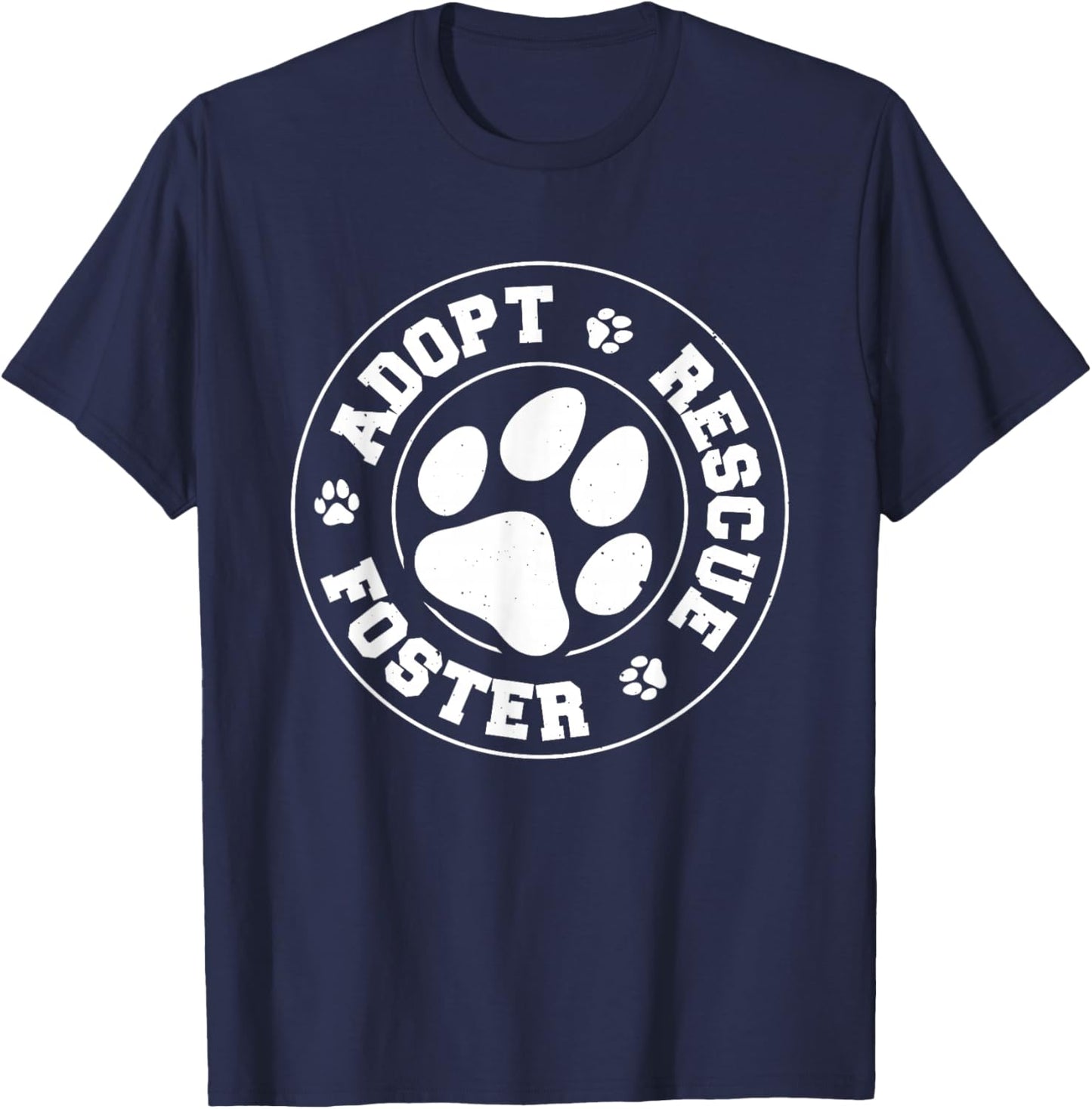 Adopt Rescue Foster T-Shirt - T-Shirt | Navy
